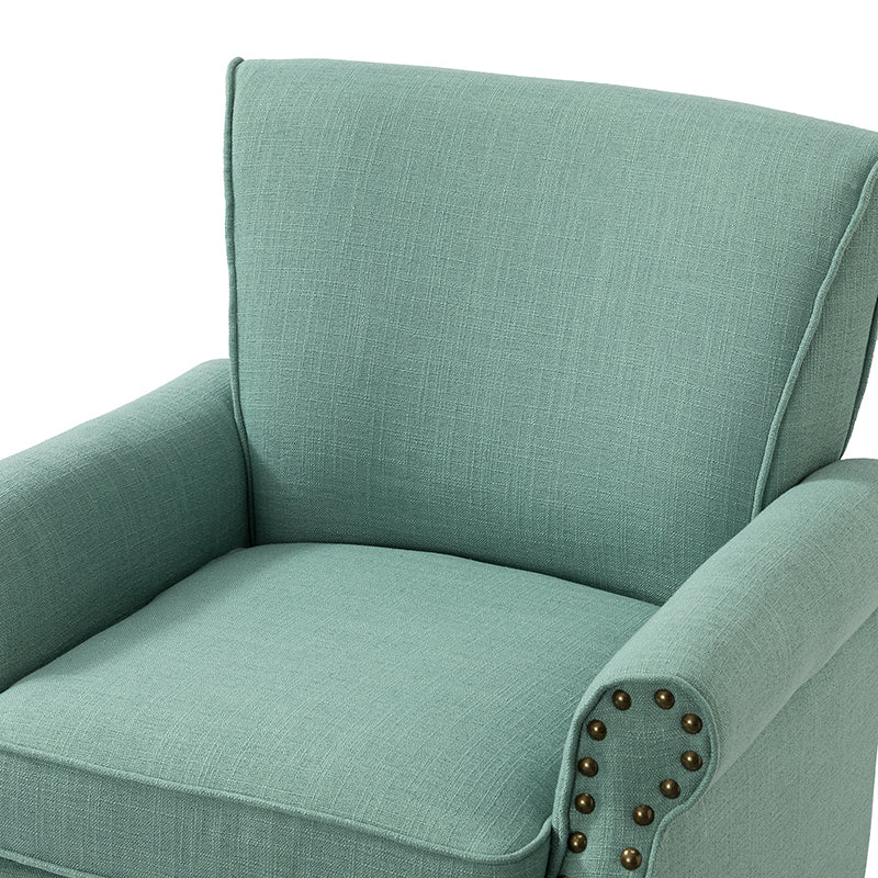 Hypanis Upholstered Armchair with Solid Wood Legs - Modern Living Room Accent Chair for Home, Office & Reading Nook - Comfortable Lounge Chair for Relaxing & Decor