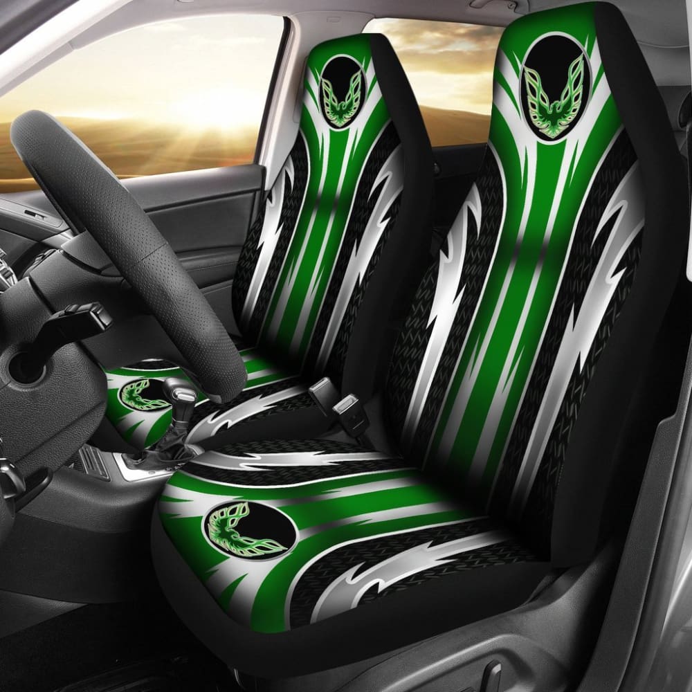 Premium 2-Piece Front Pontiac Firebird Seat Covers - Vibrant Green (Part# 144627) | Custom Fit for 1993-2002 Models | Perfect for Car Restoration & Interior Protection