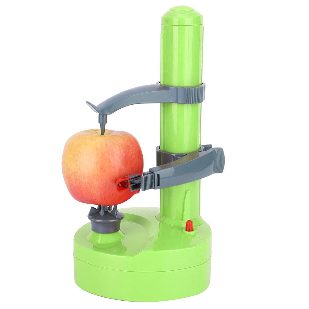 Electric Peeler - Automatic Fruit & Vegetable Peeler for Kitchen, Multifunctional Potato Peeler Machine with Safety Design (Green) | Perfect for Home Cooking, Meal Prep & Commercial Kitchens