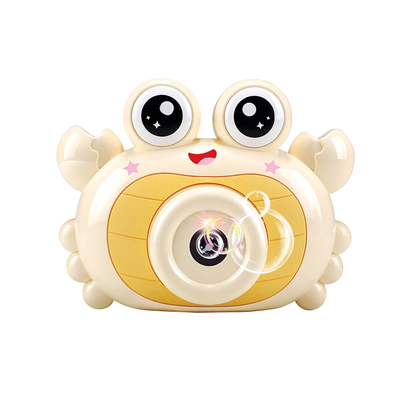 **Electric Bubble Machine for Kids & Adults - Automatic Soap Bubble Blower with 60ml Tank, Crab Design Bubble Gun for Toddlers 1-3, Fun for Parties, Bath Time & Outdoor Play**