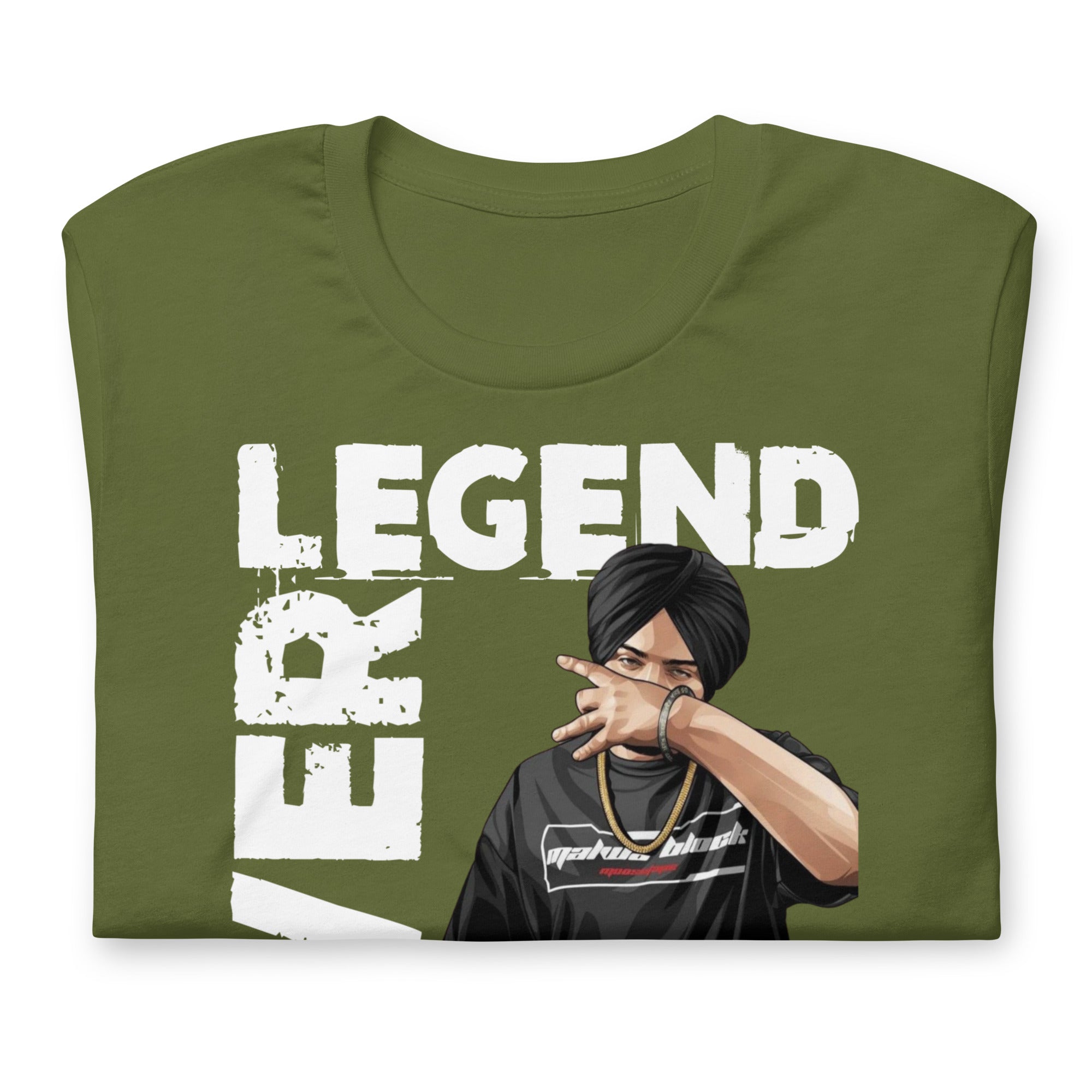 Sidhu Moosewala Legends Never Die Unisex T-Shirt - Comfortable Cotton Tee for Men & Women - Perfect for Concerts, Casual Wear & Fan Merchandise