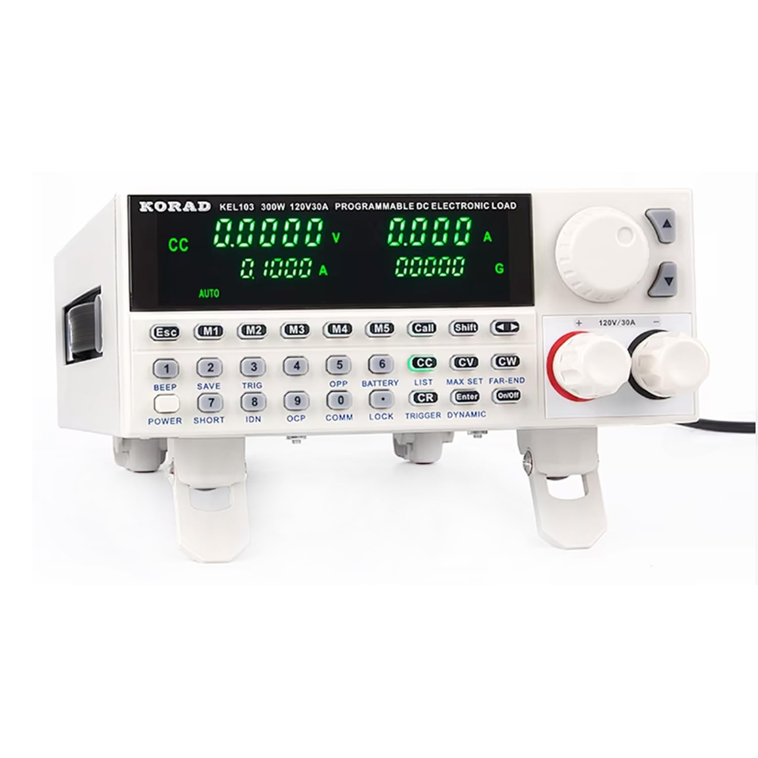 KORAD KEL-103 Programmable DC Electronic Load - 300W Adjustable Power Resistor, Low Ripple DC Load Tester for Circuit Testing, Constant Current Battery Analyzer, Dummy Speaker Simulator | Perfect for Electronics Labs, Power Supply Testing & DIY Projects