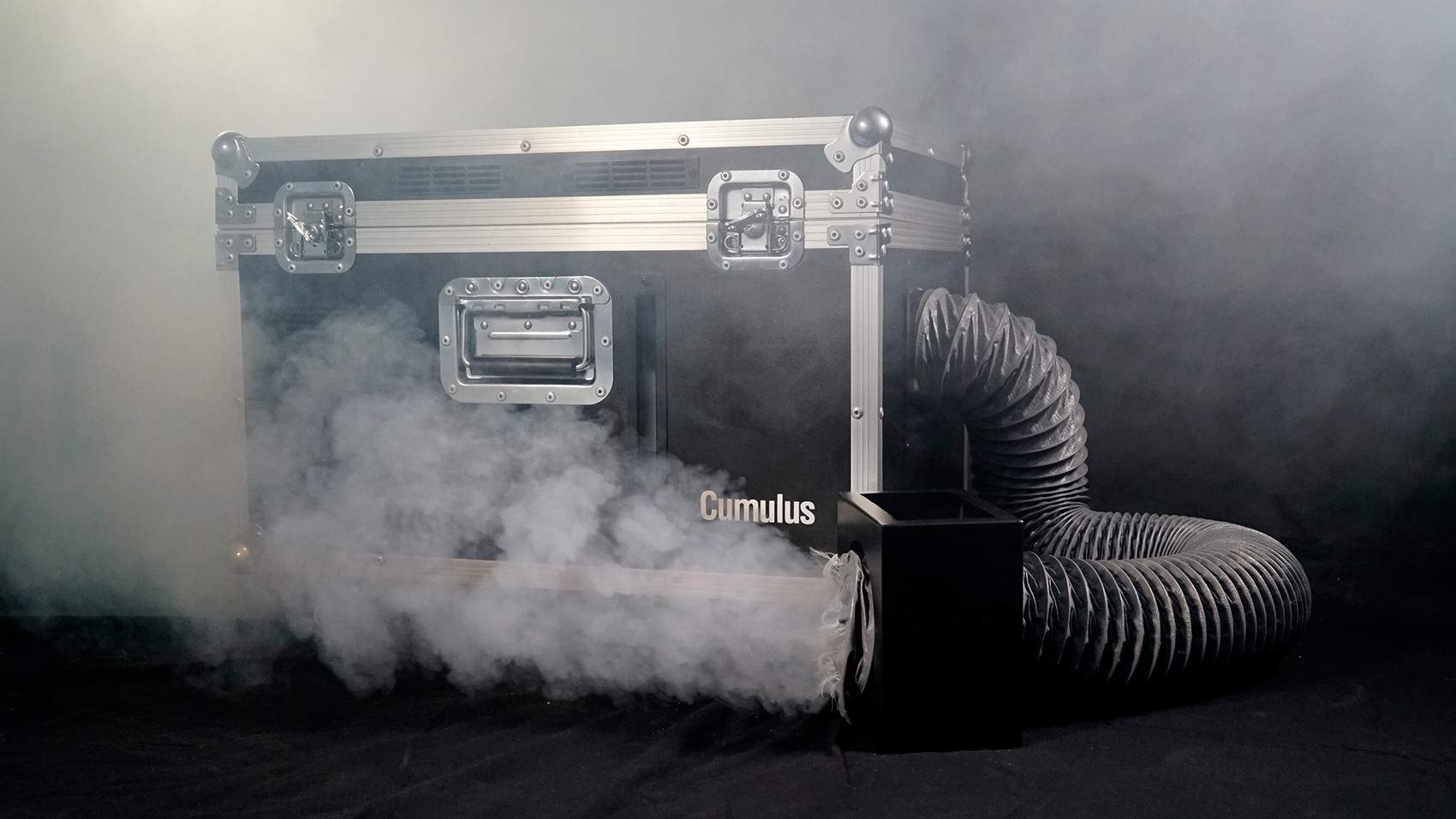 Professional DJ CUMULUS Fog Machine with DMX Control & 2 Wireless White Wash Lights - Perfect for Stage Shows, Concerts, and Nightclub Events