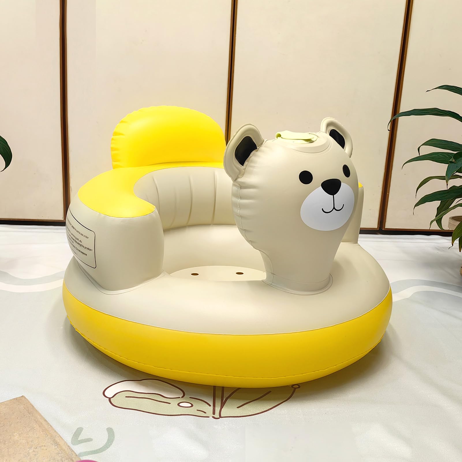 Inflatable Baby Seat - Portable PVC Baby Sofa Chair for Infants & Toddlers | Safe & Comfortable for Home, Bed, Bathroom, Travel & Outdoor Use