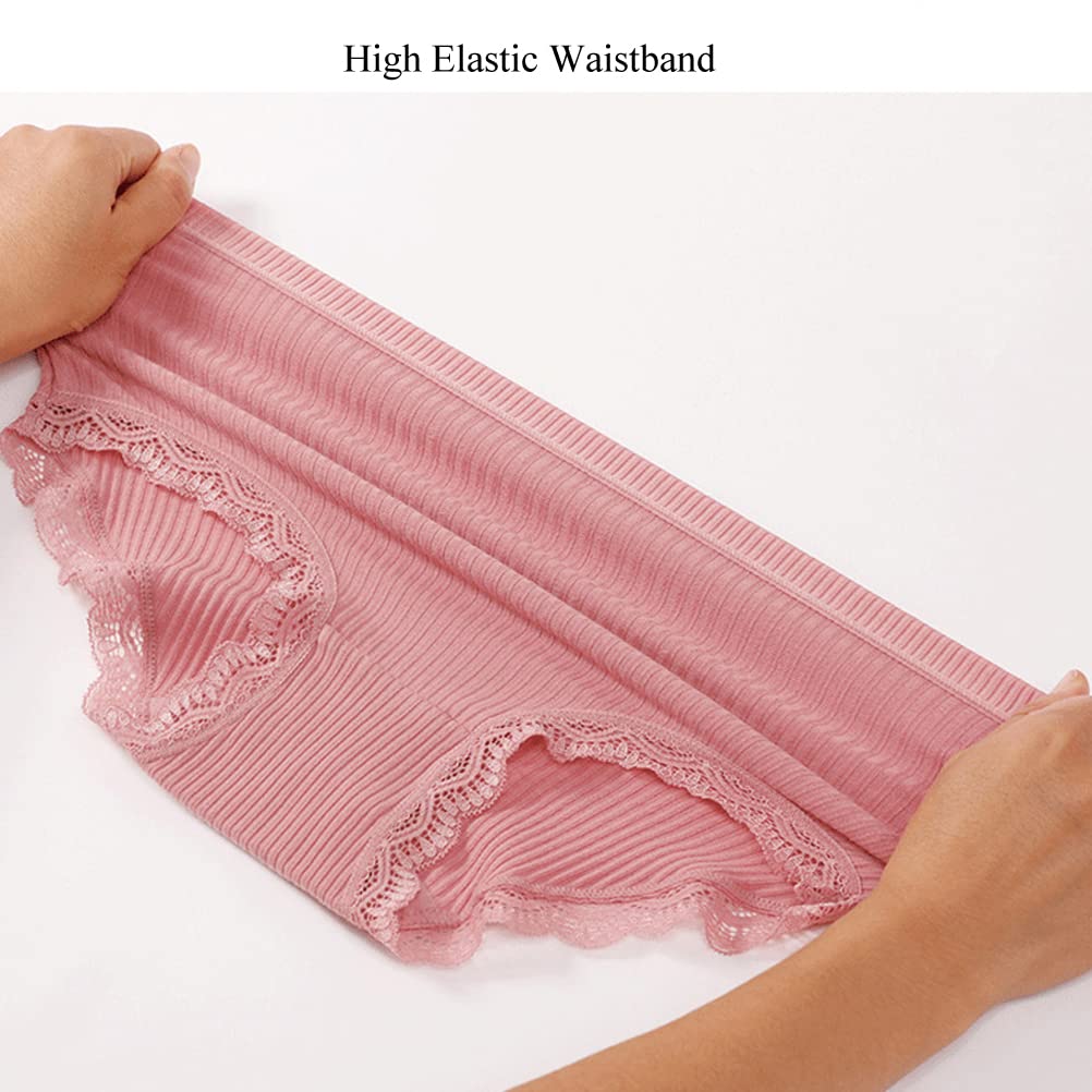 Comfy Cotton Lace Underwear 6-Pack for Teens - Daily Wear & Sleep