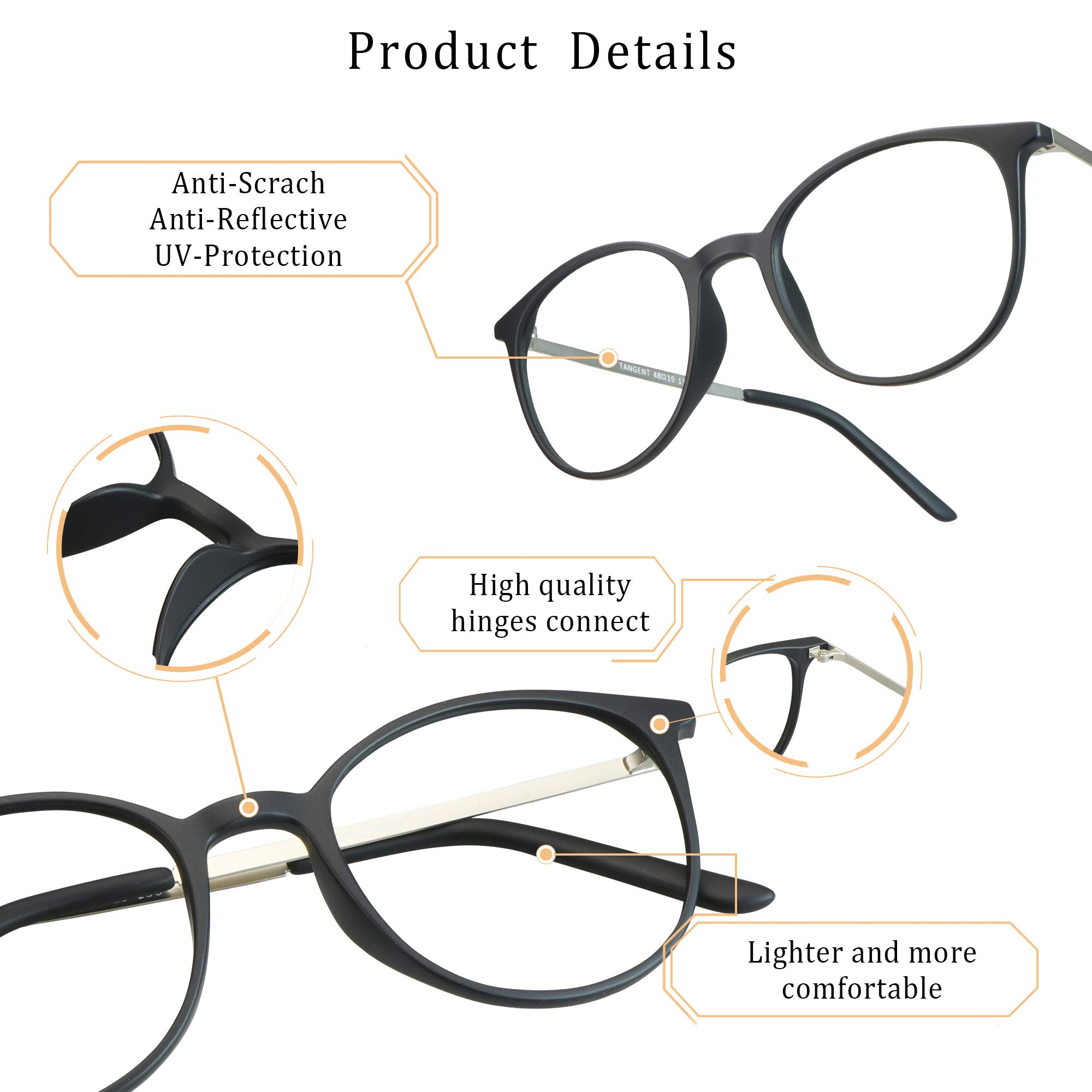 LifeArt Blue Light Blocking Glasses for Women & Men - Anti Eyestrain Computer Glasses with UV Protection - Gaming & Reading Glasses for Office, Screen Time & Digital Eye Strain Relief