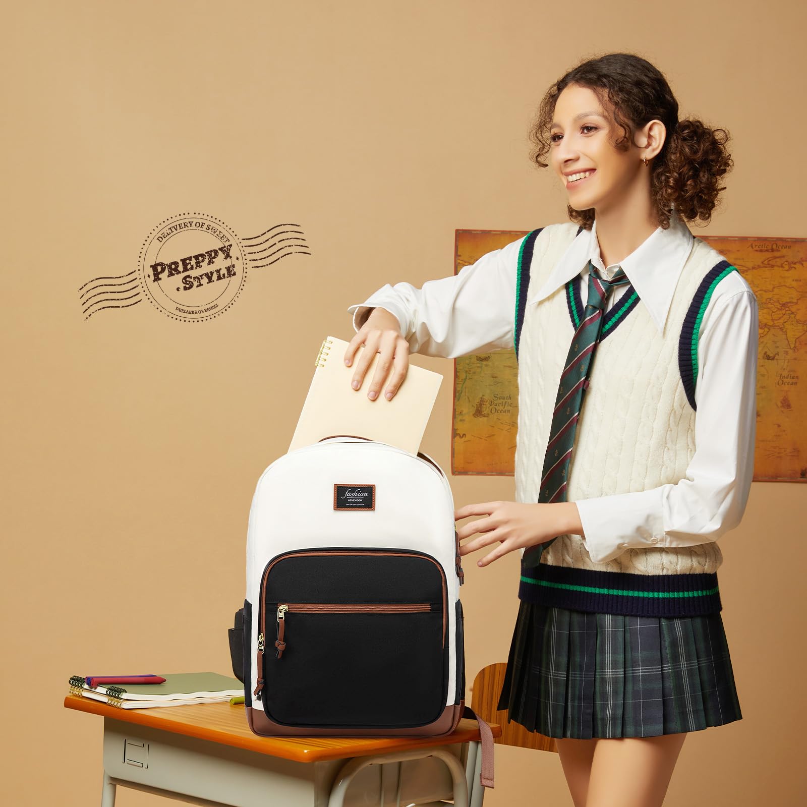LOVEVOOK Lightweight Water Resistant Backpack for School & Travel - College Laptop Backpack with 15.6