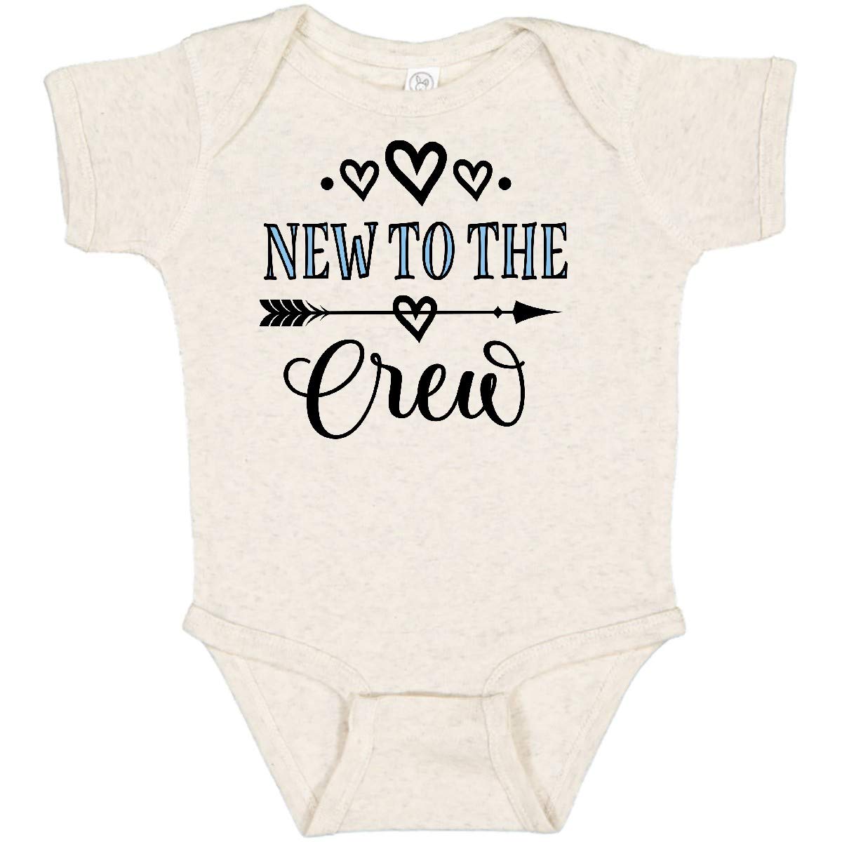 Inktastic New to The Crew Baby Boy Onesie - Soft Cotton Bodysuit for Newborns & Infants - Perfect for Baby Showers, First Photos & Everyday Wear