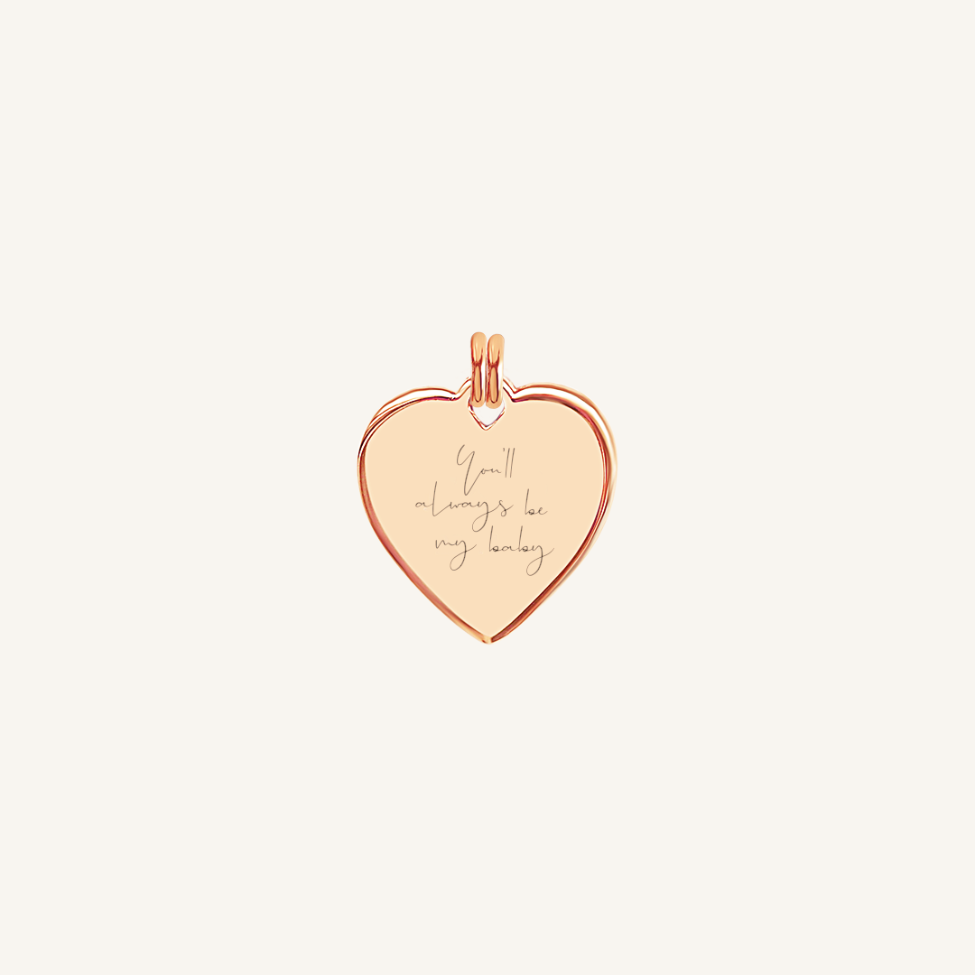 Etch Behold Heart Charm Necklace - Jessica Urlichs Inspired Jewelry for Women - Perfect for Valentine's Day Gifts, Anniversary Presents & Romantic Occasions