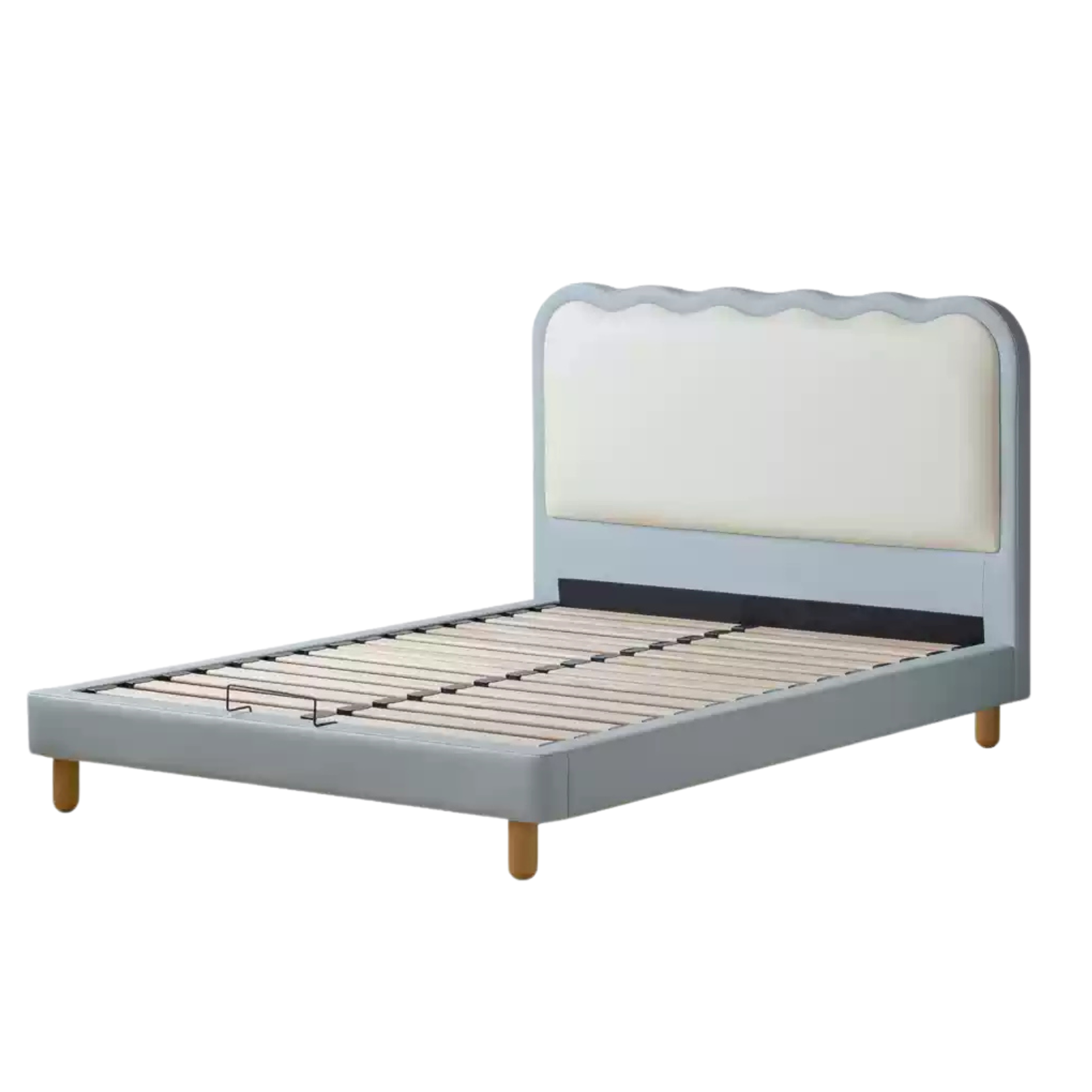 Fog blue / milky white Children's bed