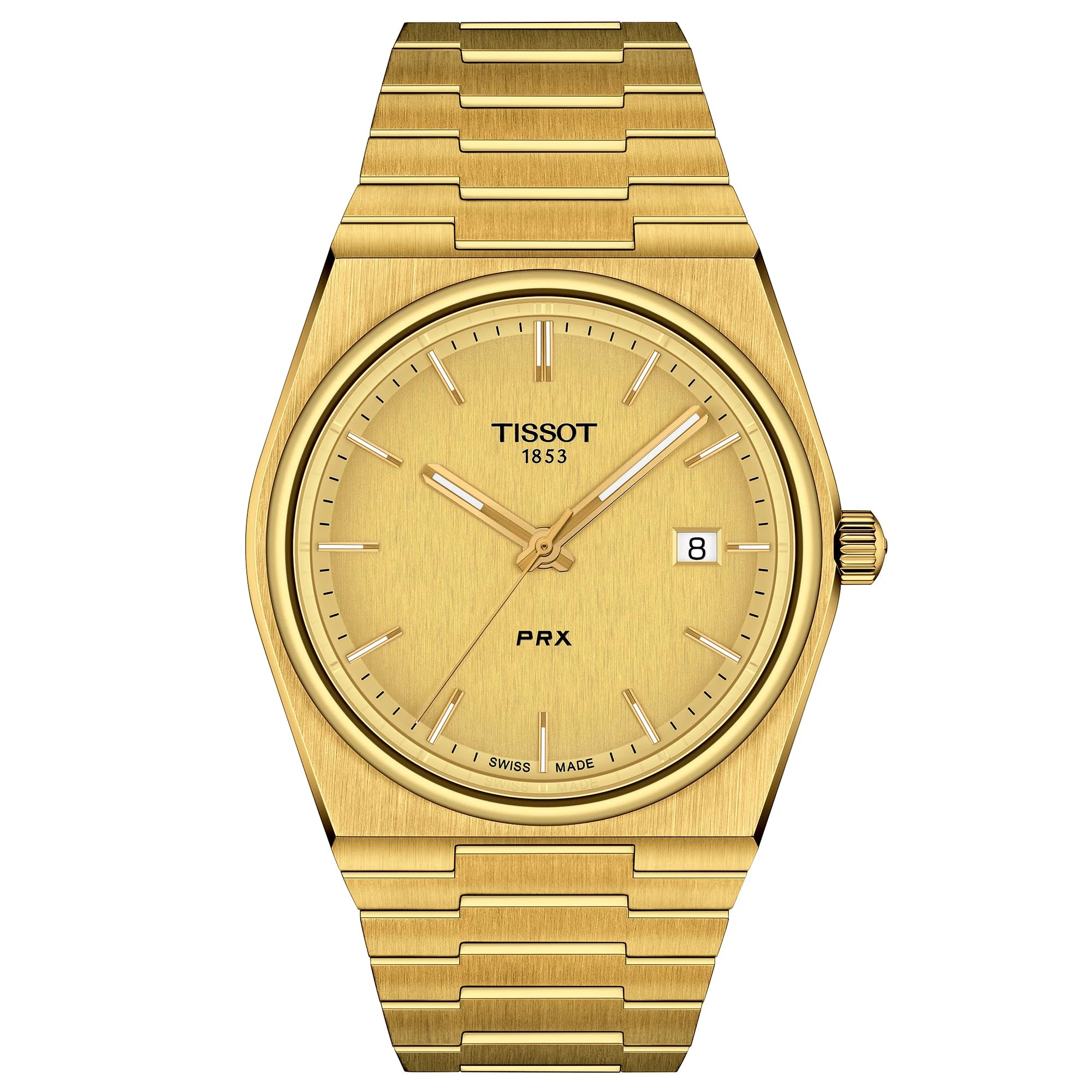 Tissot PRX Men's Gold PVD Watch - Stylish Quartz Timepiece for Business & Casual Wear