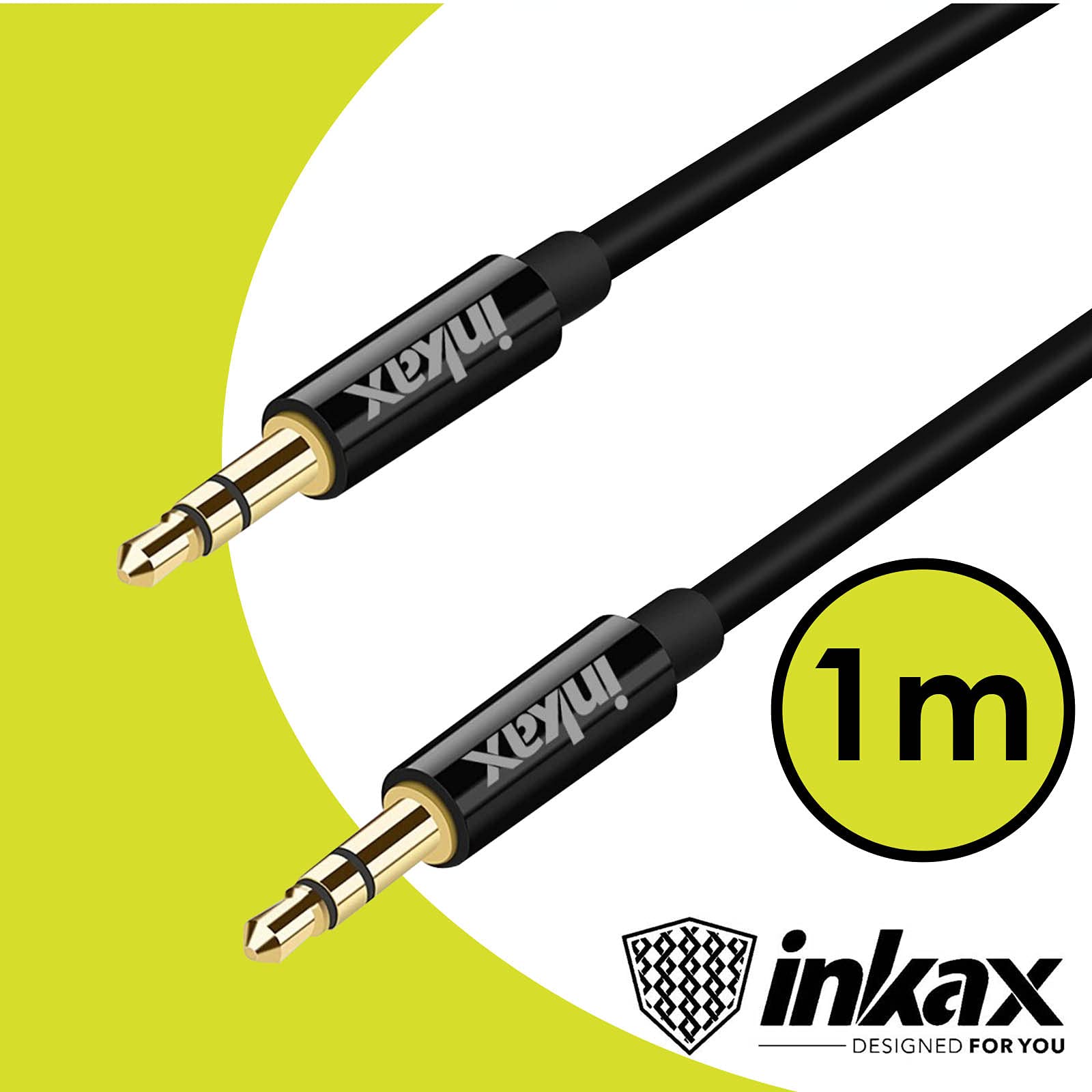 Premium Nylon Braided 3.5mm Aux Cable - 3.3ft/1m Hi-Fi Audio Male to Male Auxiliary Cord for Xiaomi Redmi 10X Pro 5G, Headphones, Car Stereo, Home Audio System, Bluetooth Speaker & Echo Dot | Durable & Tangle-Free for Commuting, Workout & Home Entertainment