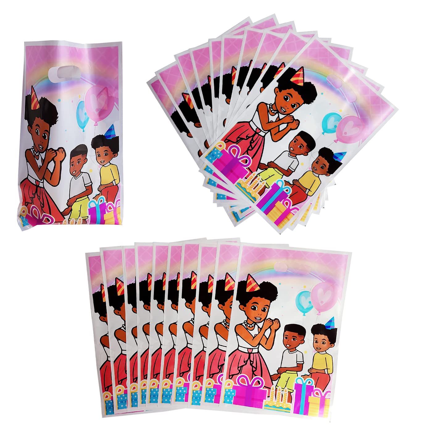 30-Pack Gracies Party Gift Bags - Bulk Goodie Bags for Birthday Party Supplies, Decorations & Favors | Perfect for Kids Birthday Parties, Baby Showers & Special Events