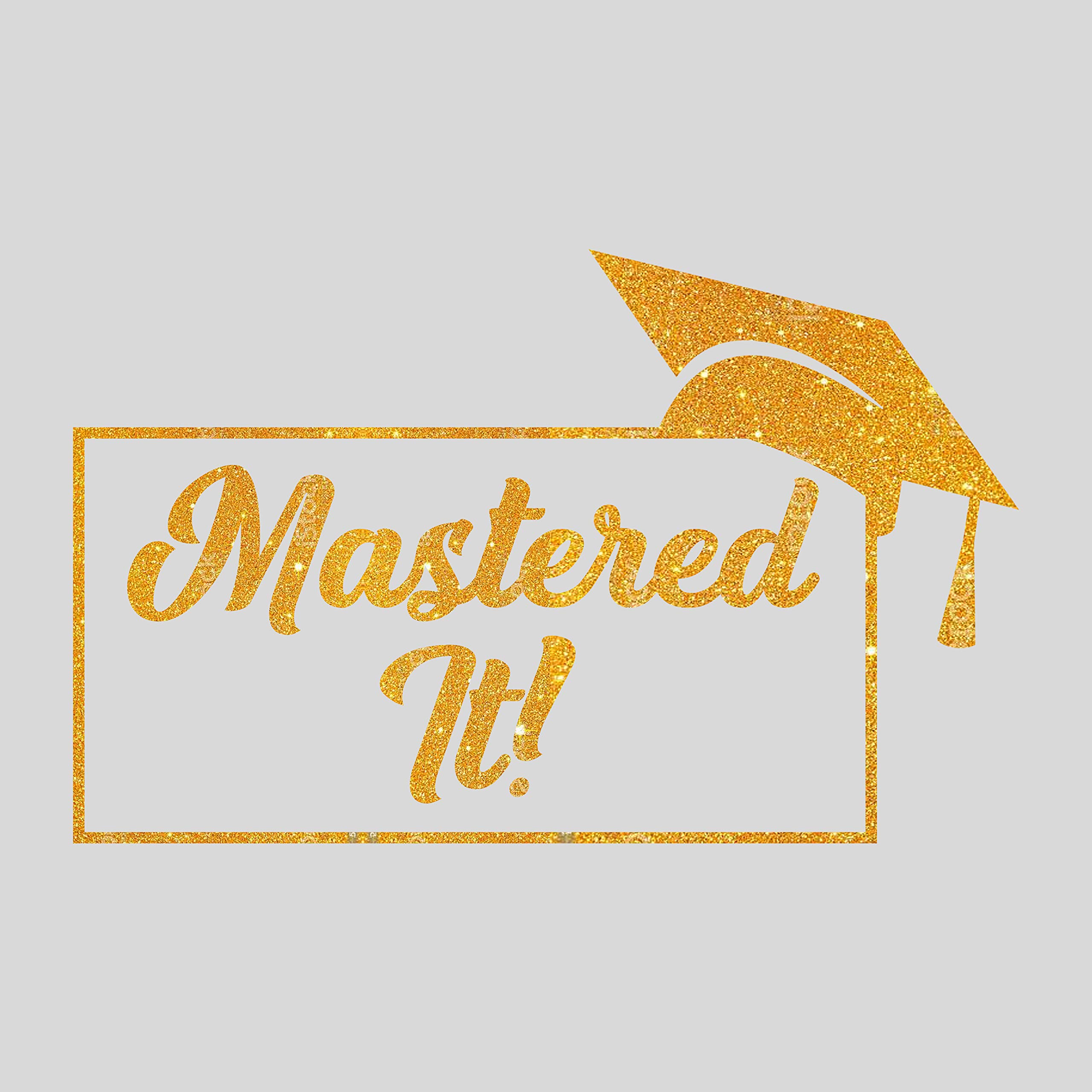 Funny 'Mastered It' Graduation T-Shirt - Class of 2021 Gifts for High School, College, Masters & PhD Grads (Navy Blue) - Perfect Graduation Party Outfit & School Celebration Apparel