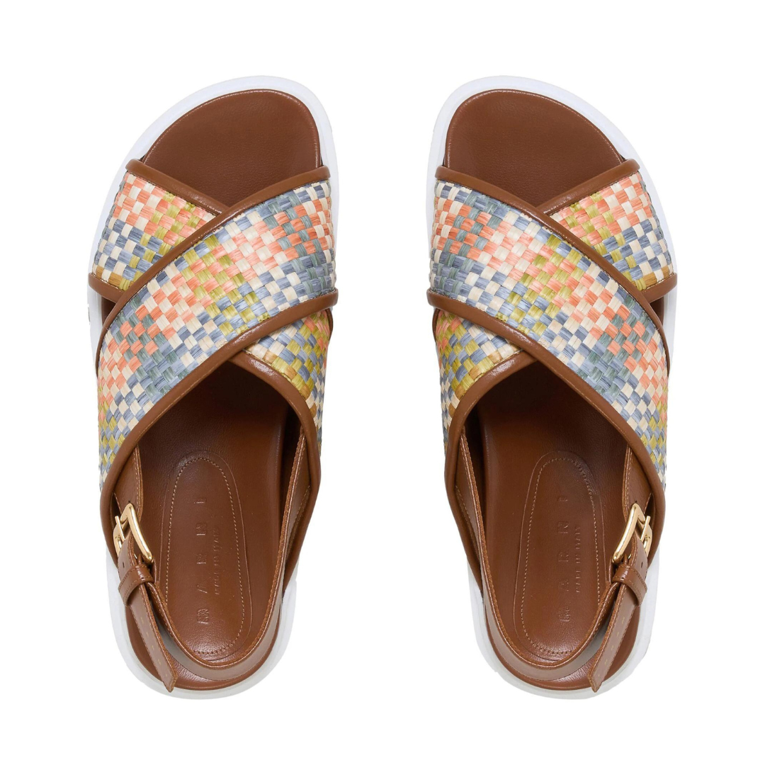Stylish Raffia Criss Cross Sandals for Women - Comfortable Summer Beach Wedges - Perfect for Vacation, Poolside, and Casual Outings