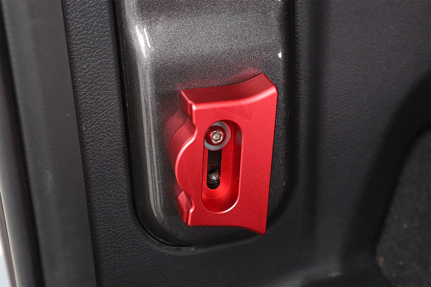 Jeep Wrangler JL Tailgate Limiter Stopper (2018-2021) - Heavy Duty Rear Door Bumper Cushion Stop, Durable Metal Inner Accessories in Red - Perfect for Off-Roading, Camping & Tailgating