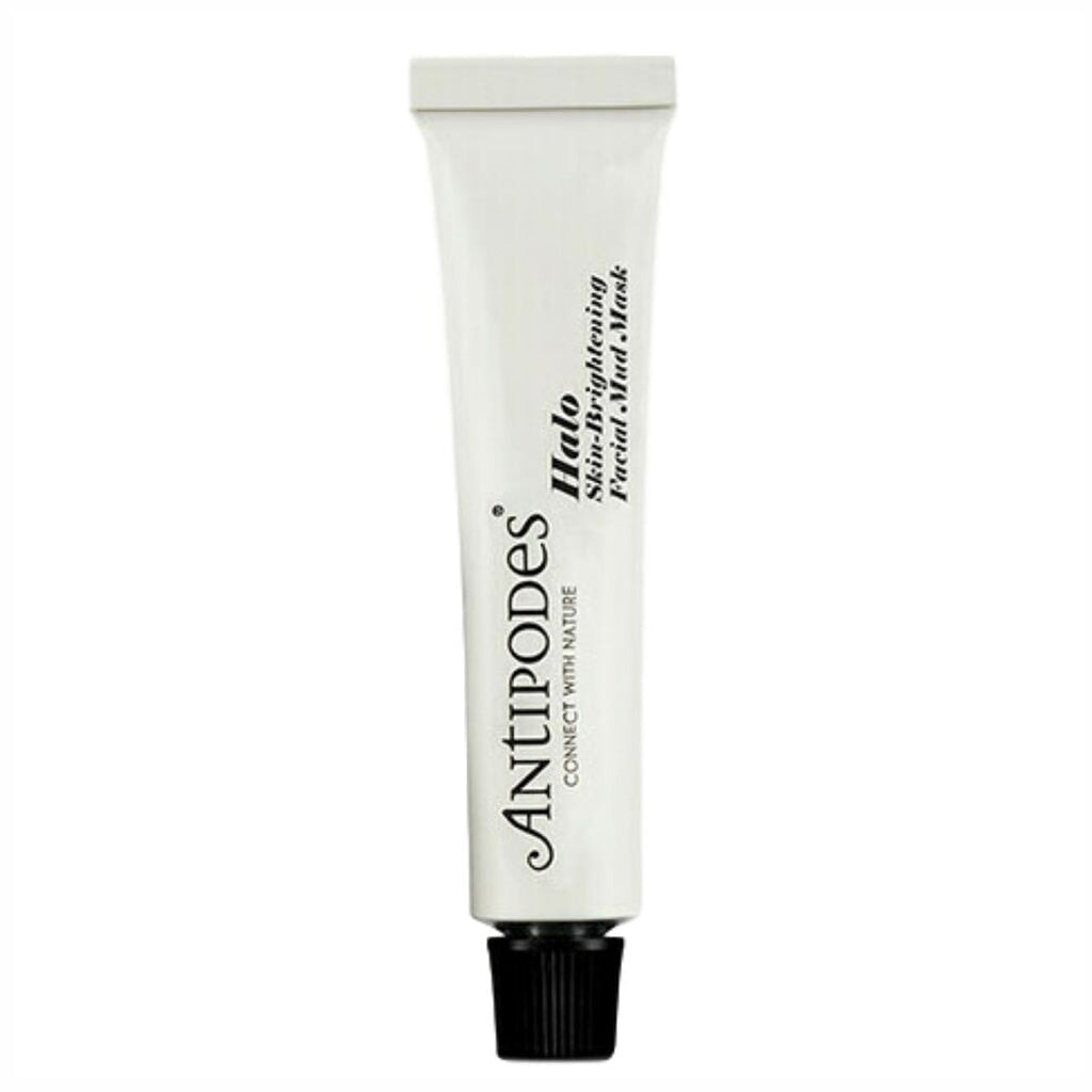 Antipodes Halo Skin Brightening Facial Mud Mask - Organic Clay Mask for Glowing Skin, Dark Spot Treatment & Pore Minimizing - Perfect for Spa Night & Self-Care Routine