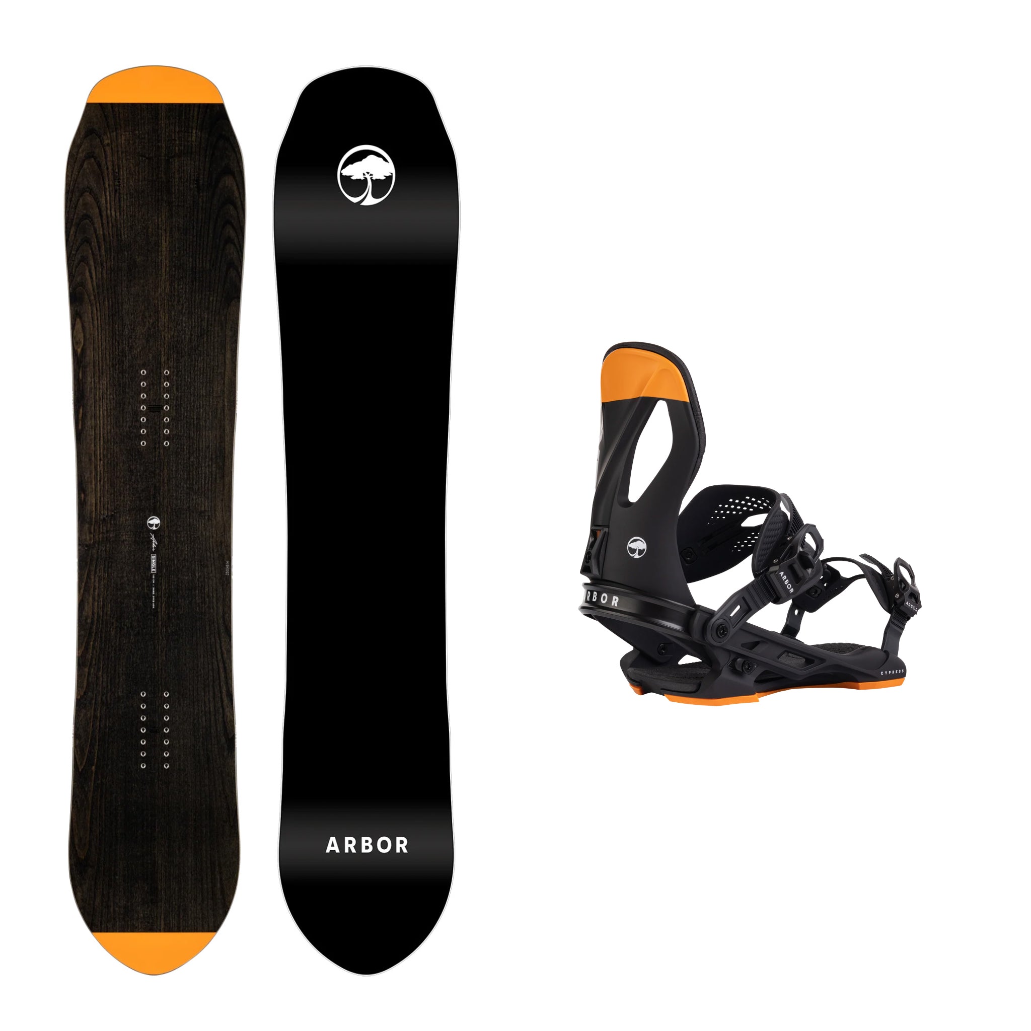 2025 Arbor Single Camber Snowboard with Cypress Bindings - All-Mountain Freestyle Snowboard for Men & Women | Perfect for Powder, Park & Backcountry Riding