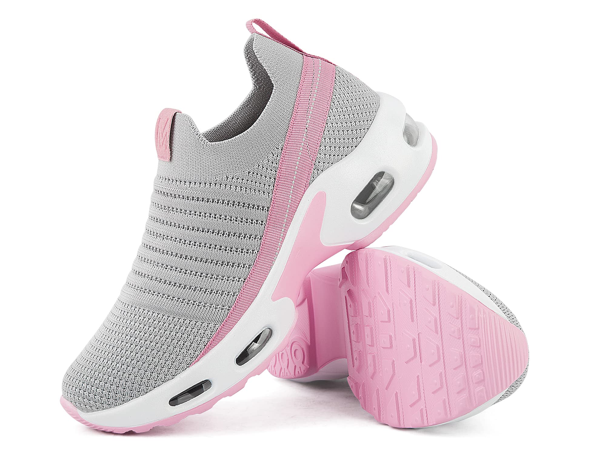 MaxMuxun Women's Slip On Walking Shoes - Arch Support Memory Foam Sneakers with Air Cushion for Gym, Workout & Everyday Comfort - Non Slip Lightweight Sock Shoes for Walking, Running & Casual Wear