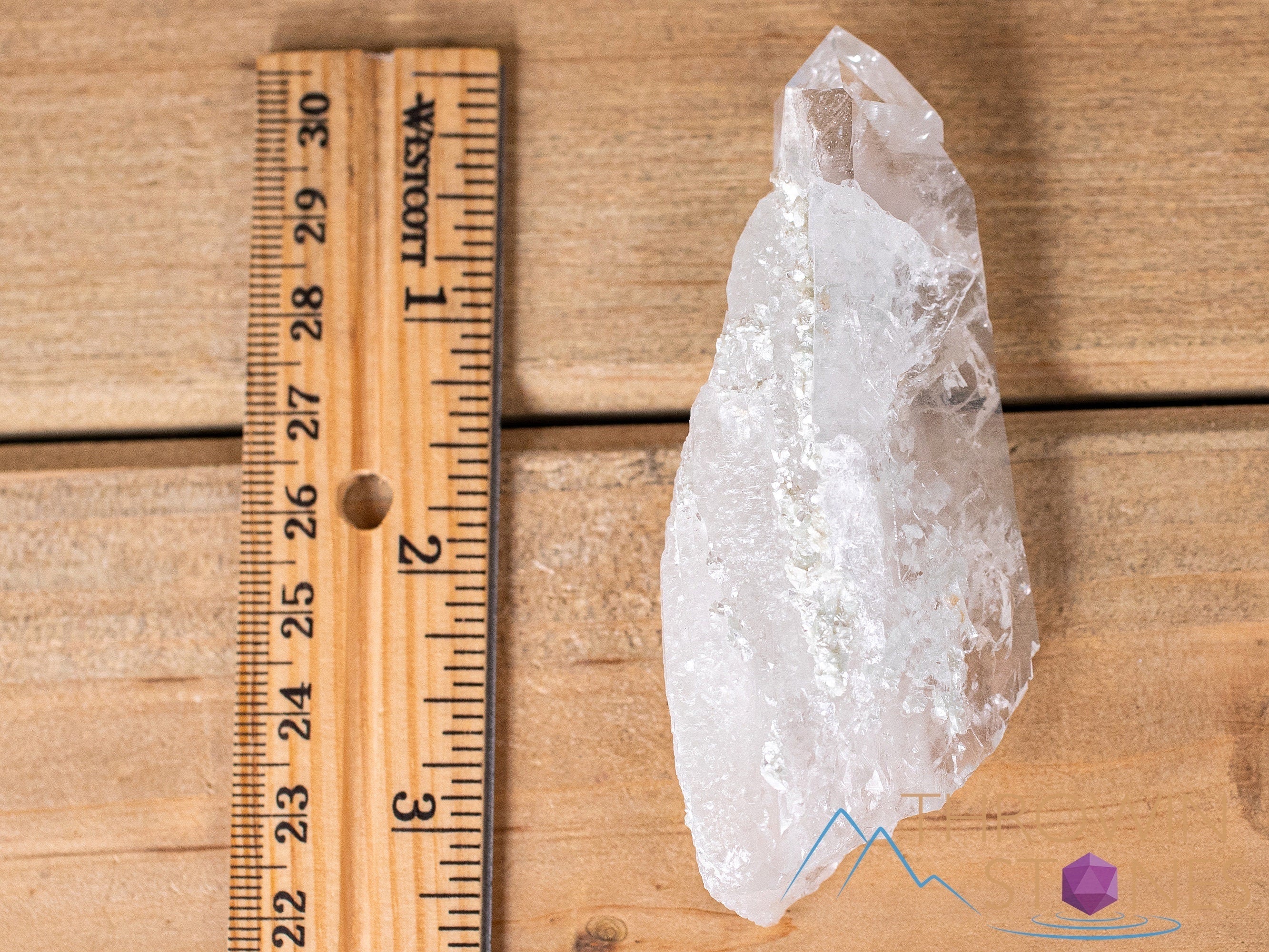 Natural Cookeite in Clear Quartz Raw Crystal - Healing Stone for Home Decor, Housewarming Gift, and Spiritual Healing | Perfect for Meditation, Feng Shui, and Crystal Collections