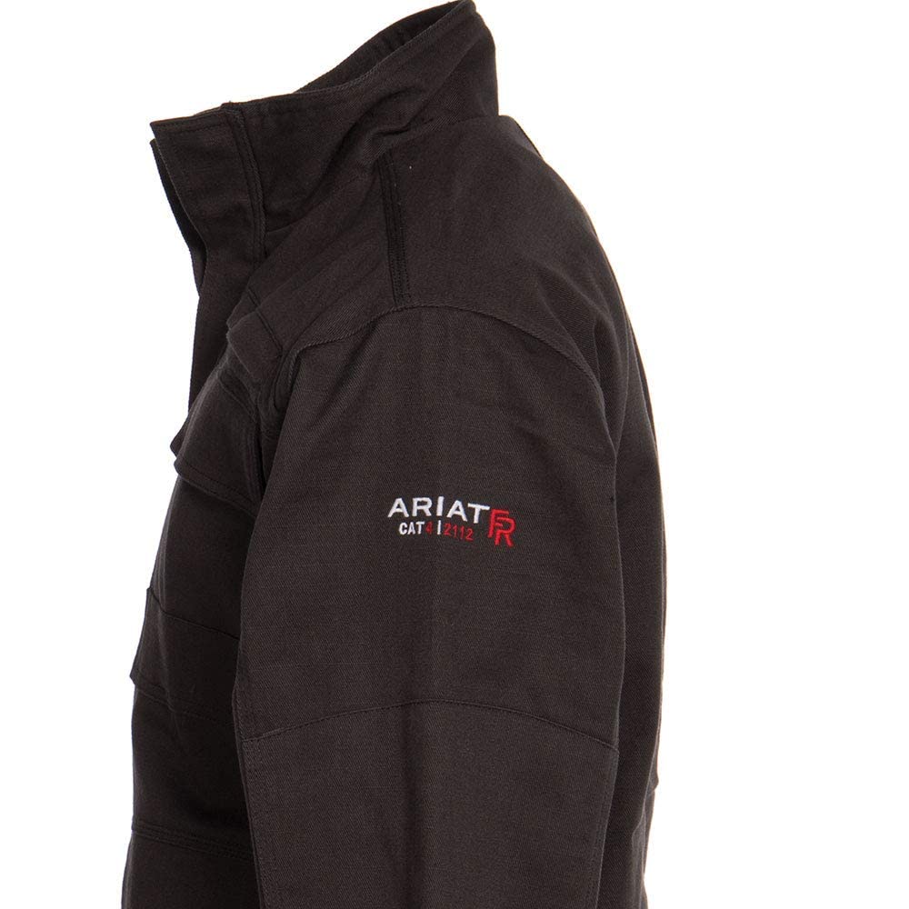 ARIAT Men's FR Canvas Stretch Jacket - Flame Resistant Workwear for Construction & Outdoor Activities | Durable & Comfortable for Ranch, Oilfield & Heavy Duty Jobs