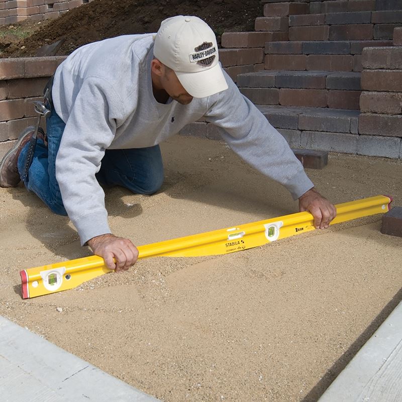 48 Inch Type R300 R Beam Level Tool - Professional Aluminum Construction Level for Accurate Measuring - Perfect for Framing, Masonry, and DIY Home Projects