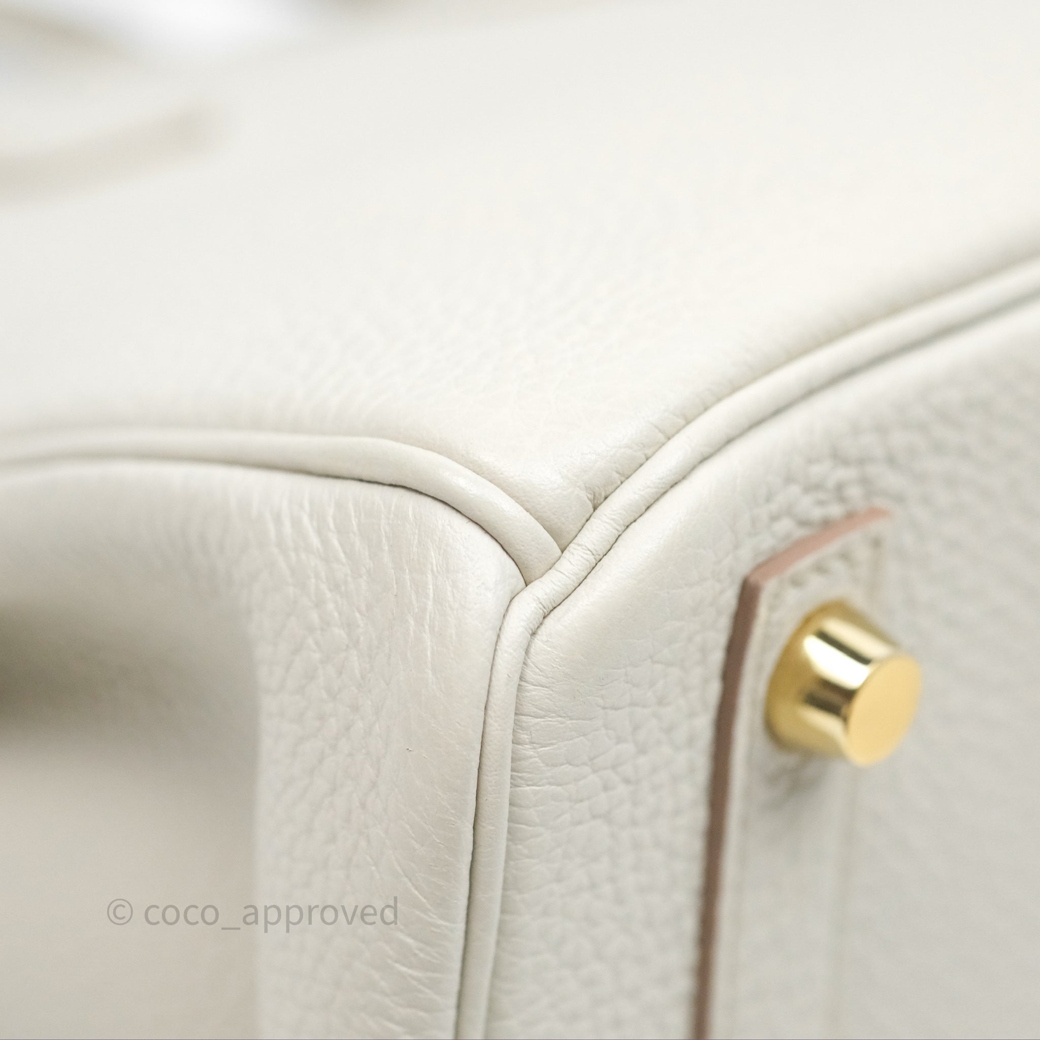 Authentic Hermès Birkin 25 Retourne Bag in Beton Togo Leather with Gold Hardware - Luxury Handbag for Women, Perfect for Office, Parties & Special Occasions