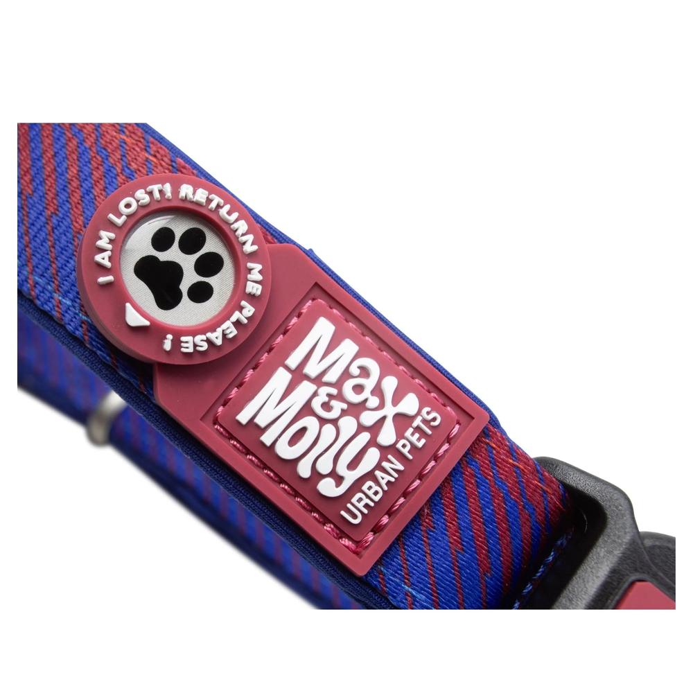 Barcelona Smart ID Dog Collar - Waterproof Reflective Pet Collar with Custom Engraving - Perfect for Night Walks, Hiking & Outdoor Adventures