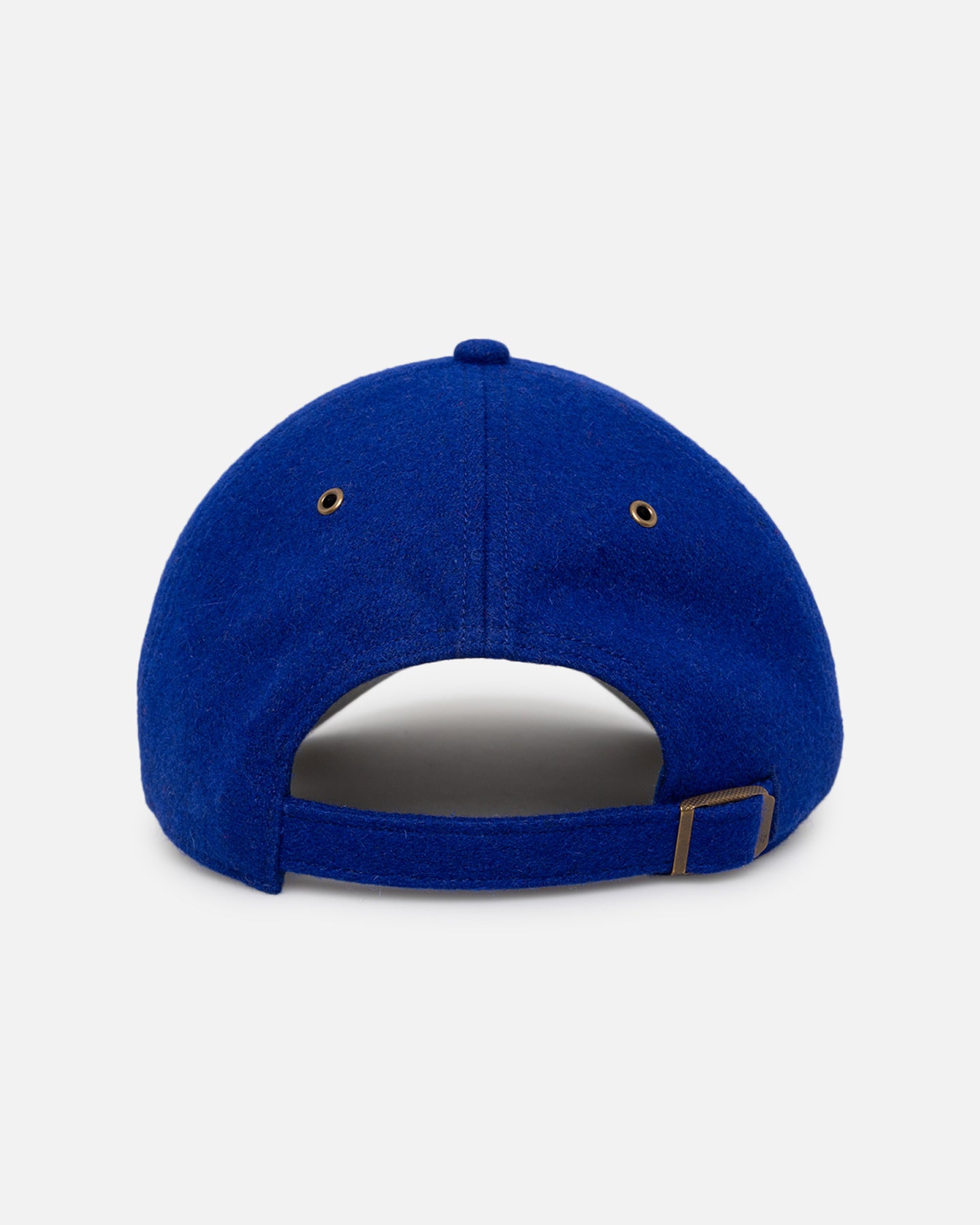 47 Brand Kansas Jayhawks Wooly Clean Up Strapback Hat - Royal Blue NCAA College Team Snapback Cap for Men & Women - Perfect for Game Day, Tailgating and Fan Apparel