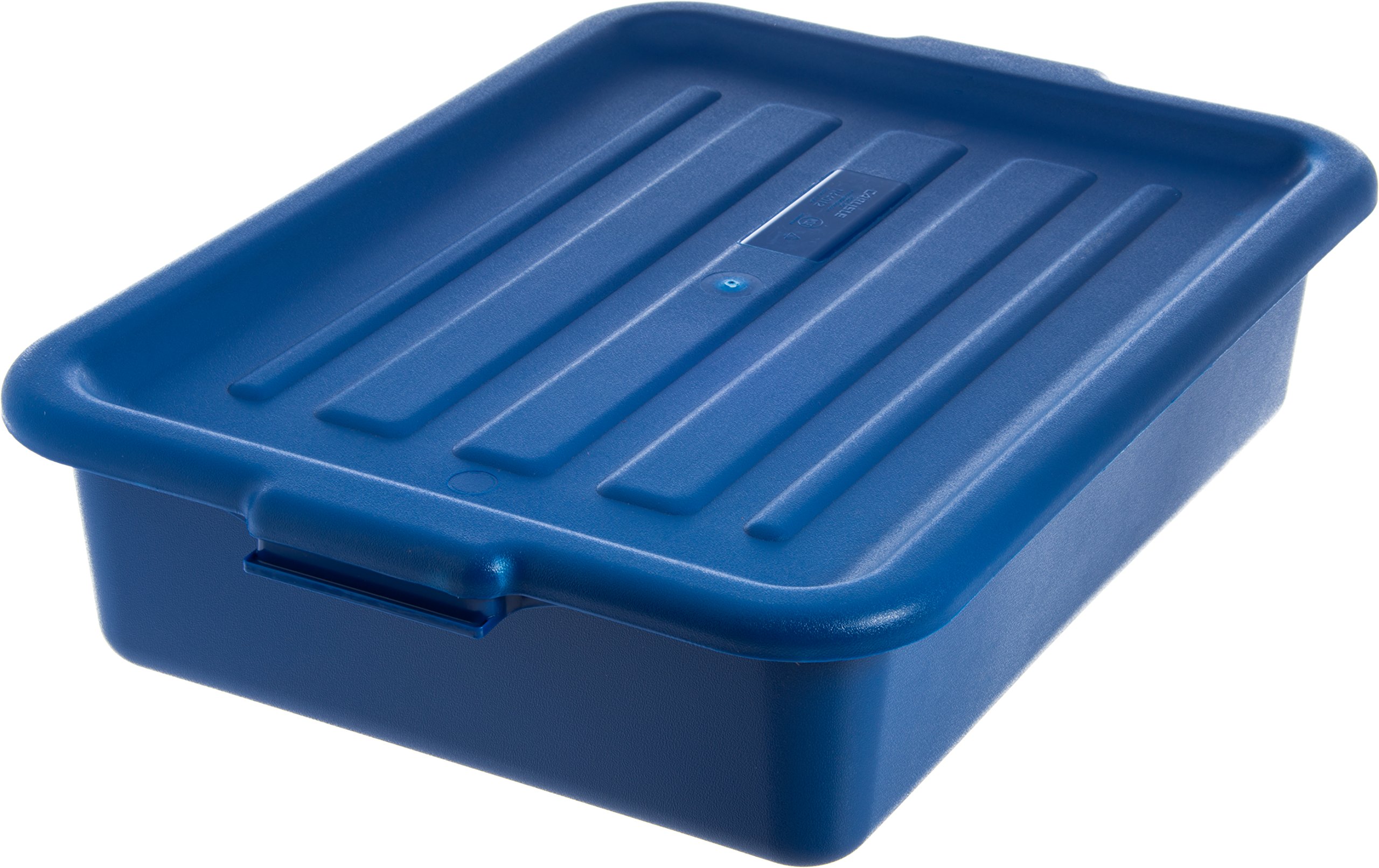 **Carlisle FoodService Comfort Curve™ Ergonomic Wash Basin Tote Box Lid - Universal Fit, Blue (Pack of 12) - Durable & Stackable for Restaurant, Kitchen & Food Service Use**