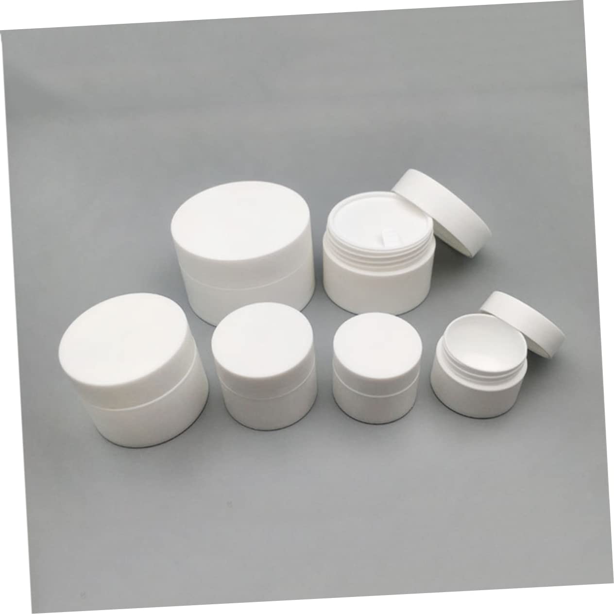 FOMIYES 6-Pack 15g Portable Mini Cream Bottles - Leak-Proof Travel Containers for Lotion, Serum & Samples | Perfect for Toiletries, Cosmetics & Skincare On-The-Go