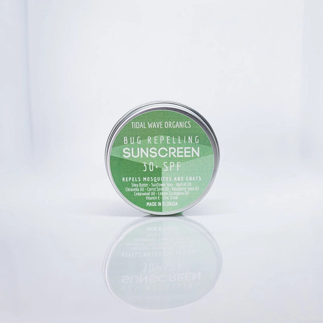 Natural Vegan Bug Repellent Sunscreen SPF 30 - DEET-Free, Broad Spectrum Protection for Outdoor Activities, Hiking & Camping