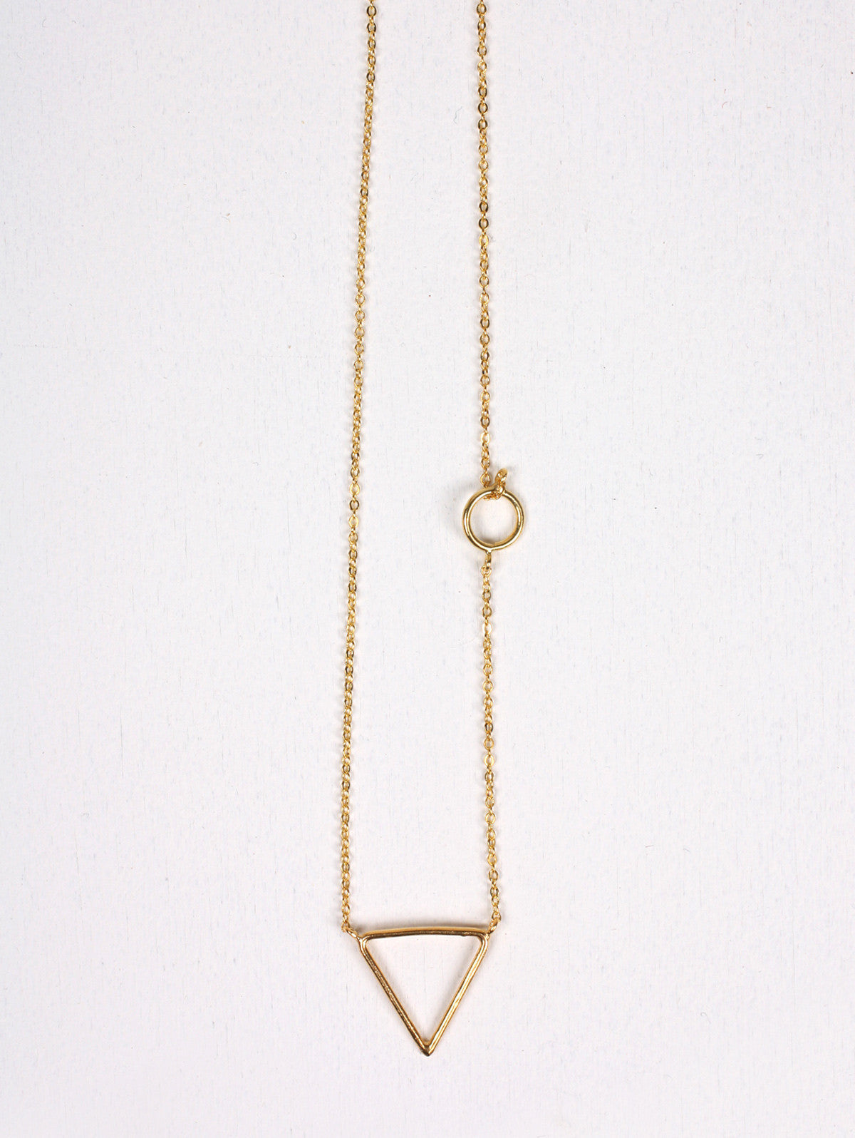 14K Gold Pyramid Necklace for Women - Elegant Layering Pendant for Everyday Wear & Special Occasions