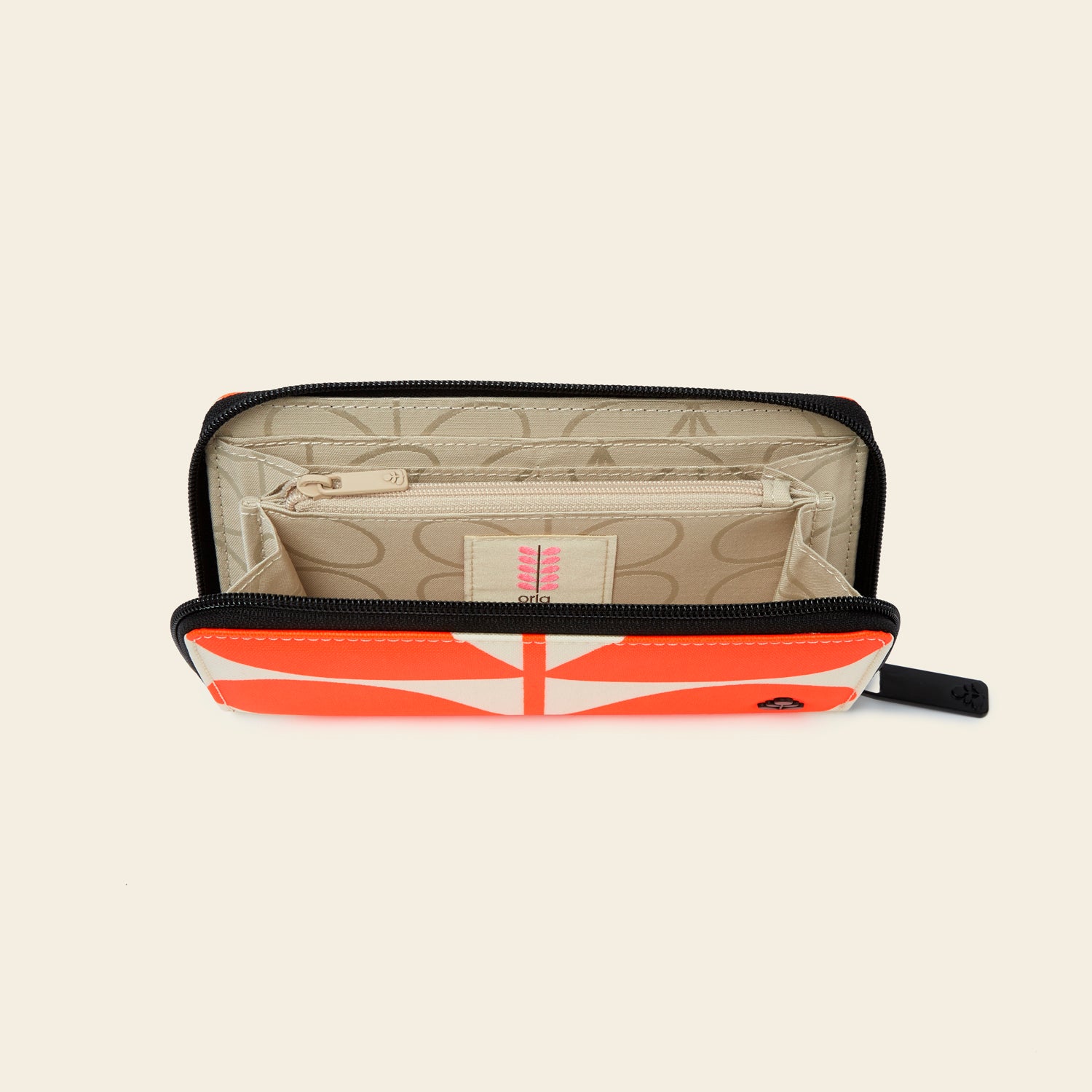 Forget Me Not Wallet - Solid Stem Neon Orange | RFID Blocking Slim Wallet for Men & Women | Perfect for Travel, Shopping & Everyday Use