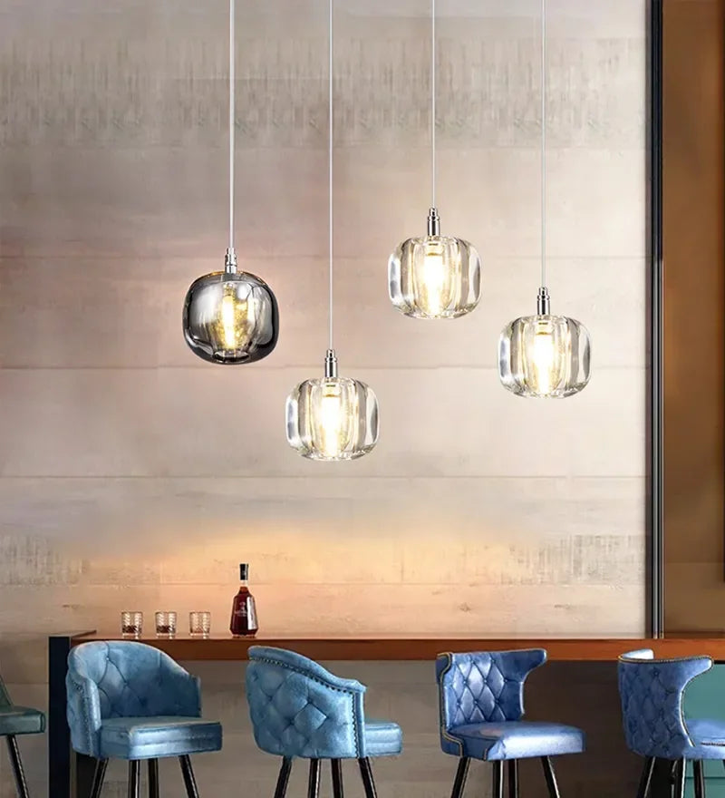 Modern Cubie Chandelier - Elegant Crystal Ceiling Light Fixture for Dining Room, Living Room & Bedroom | Perfect for Home Decor & Wedding Venues