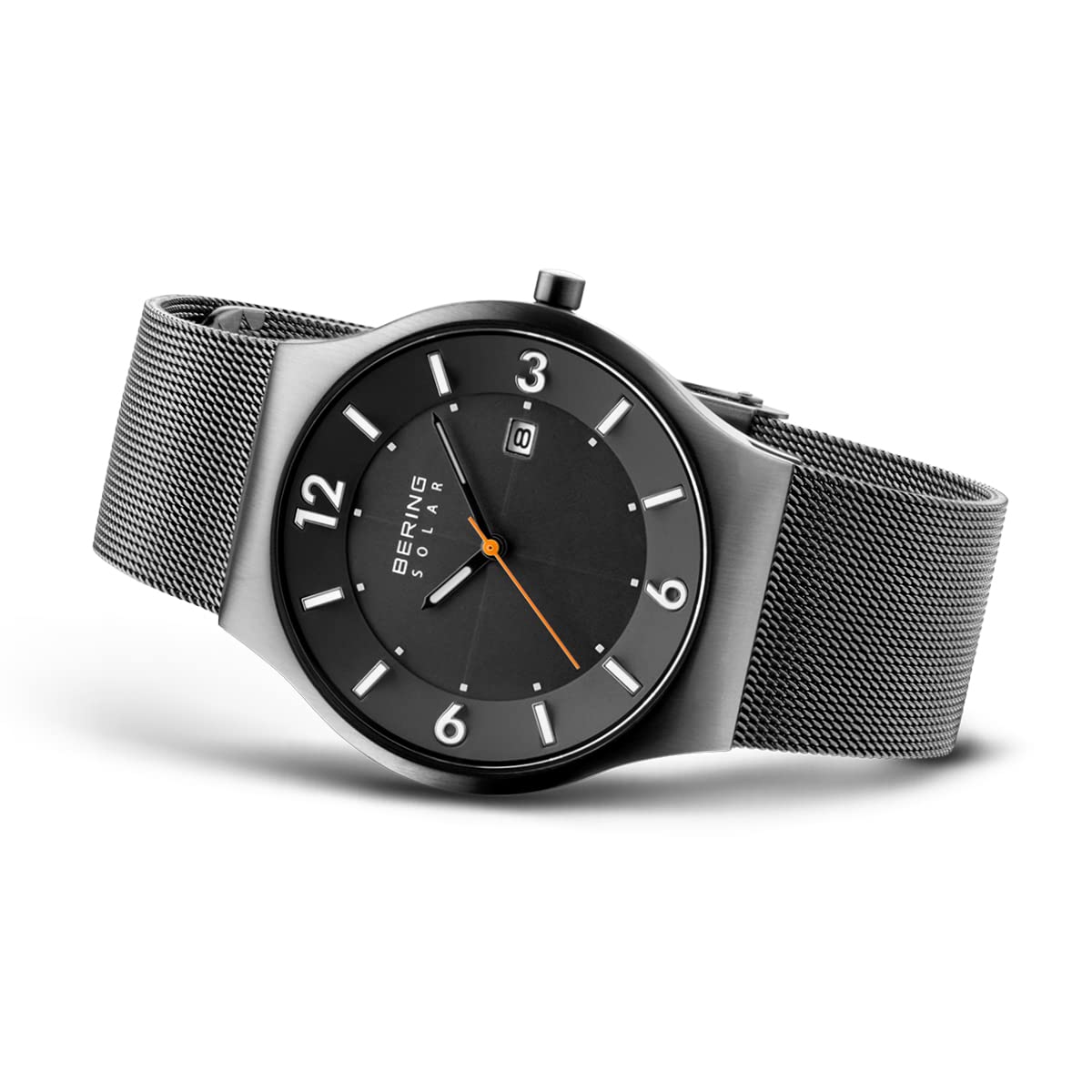 BERING Men's Solar Watch - Stainless Steel Case, Sapphire Crystal, Solar-Powered Movement for Men | Perfect for Business, Casual, and Outdoor Activities