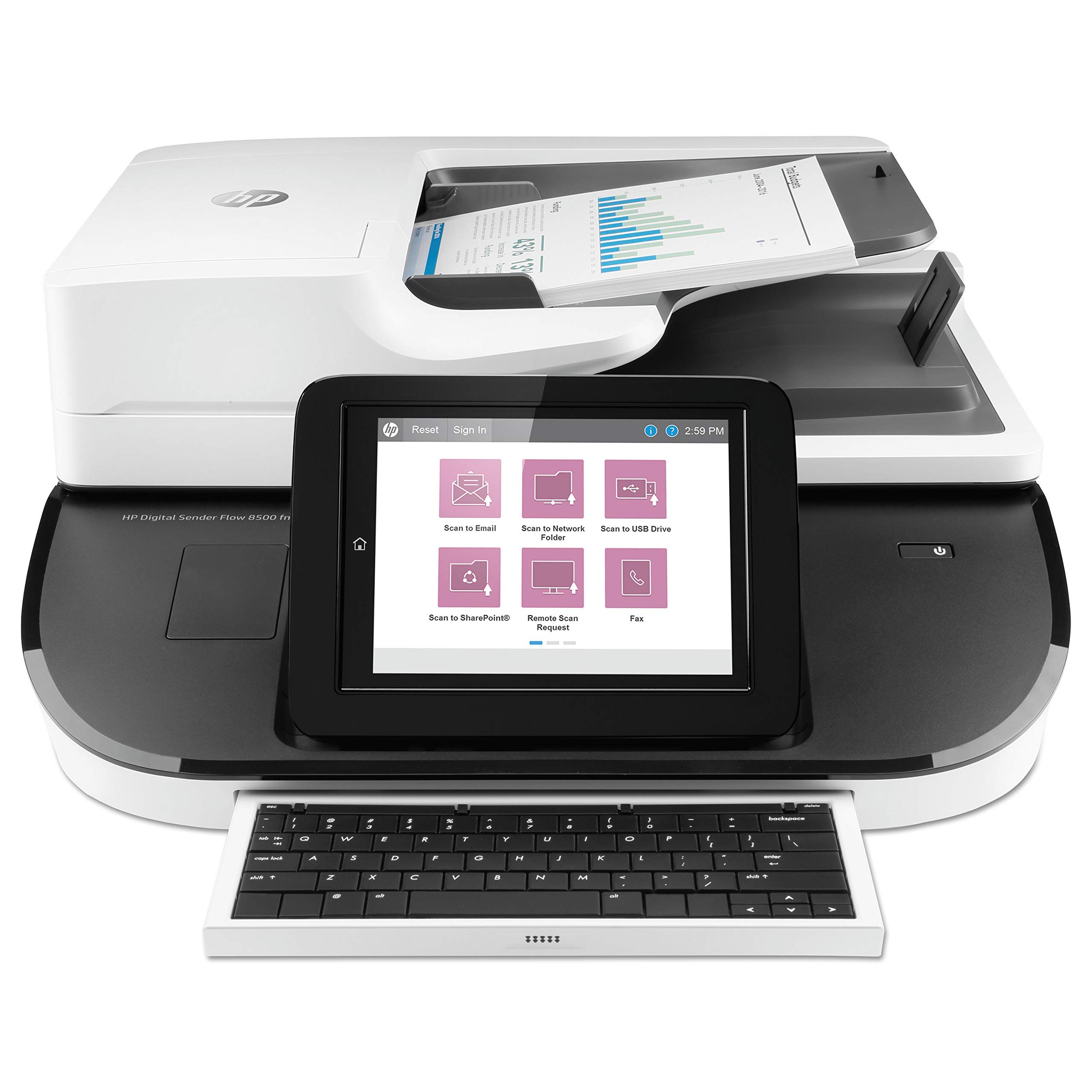 HP Digital Sender 8500 Sheetfed Scanner - 600 dpi Optical Resolution, High-Speed Document Scanning (Renewed) - Perfect for Office Document Digitization & Archiving