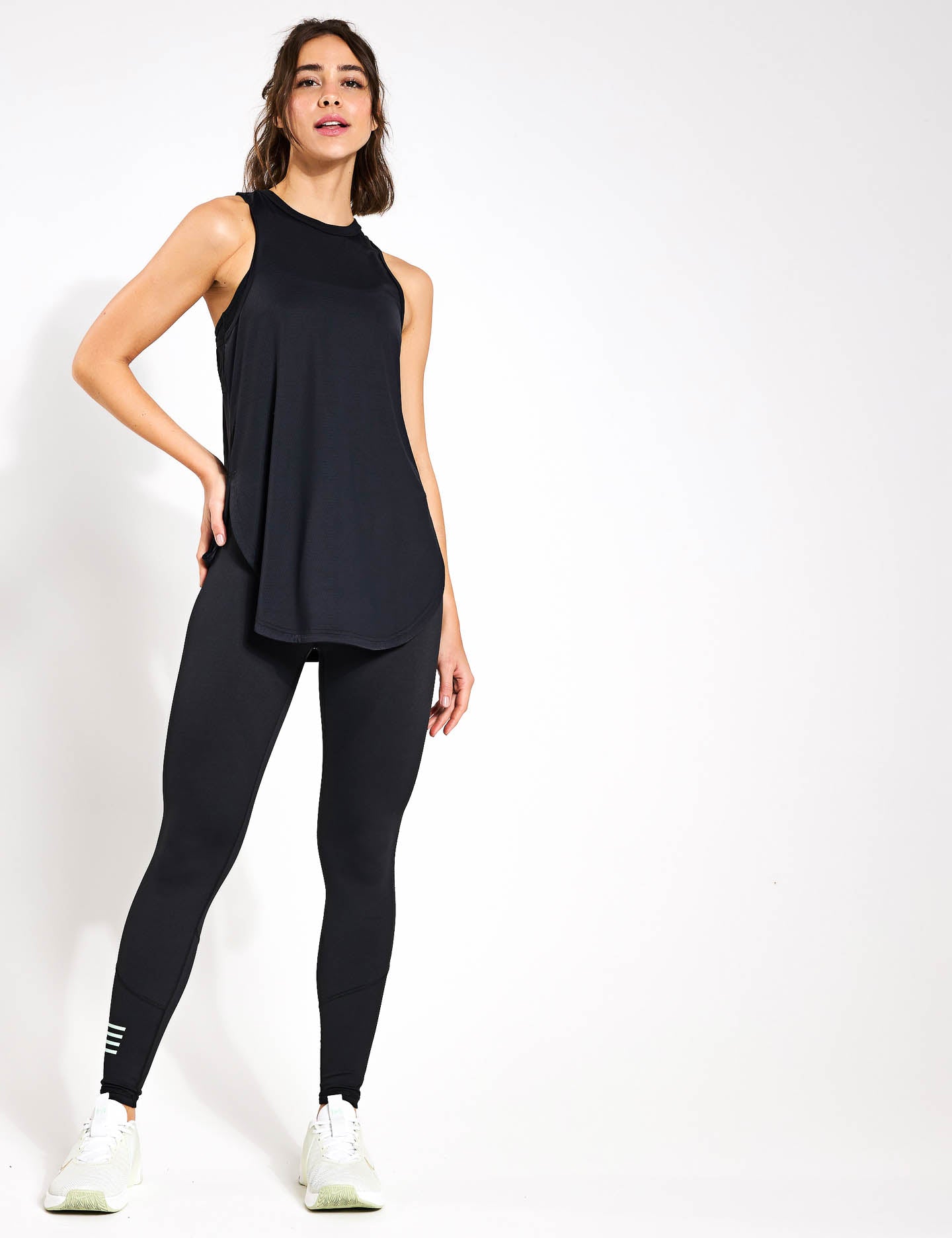 Zela Women's Black Tank Top - Soft Breathable Summer Casual Cami for Gym, Beach, and Everyday Wear