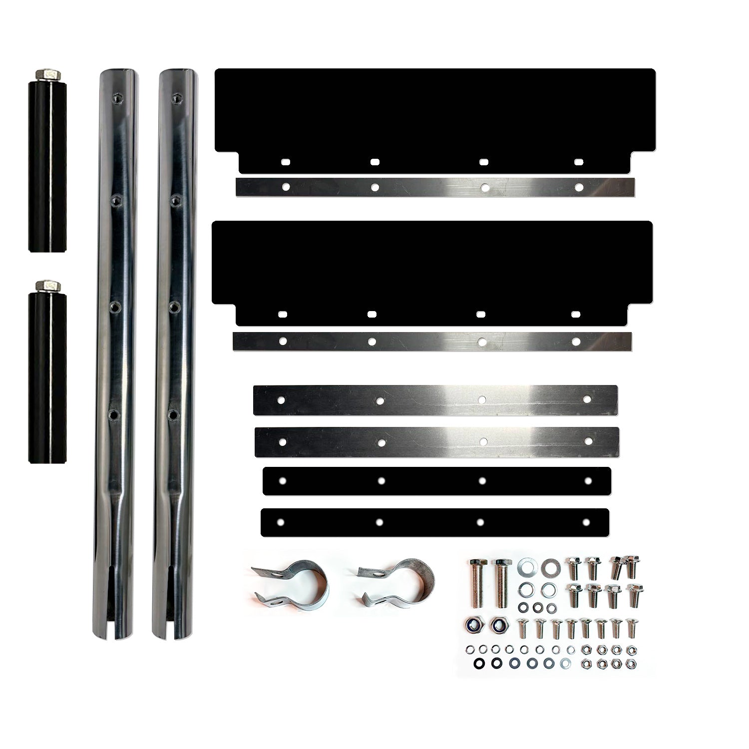 Fortpro 24x24 Quarter Fenders Heavy Duty Stainless Steel Truck Fender Pair Set - Compatible with Freightliner, Kenworth, Mack Trucks | F245690 | Perfect for Semi-Truck Protection & Road Safety