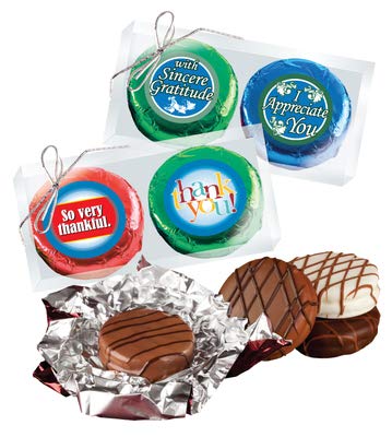 Delicious Cream Filled Sandwich Cookies Duo - Thank You Gift & Cookie Talk Snacks - Perfect for Office Treats, Birthday Gifts & Party Favors