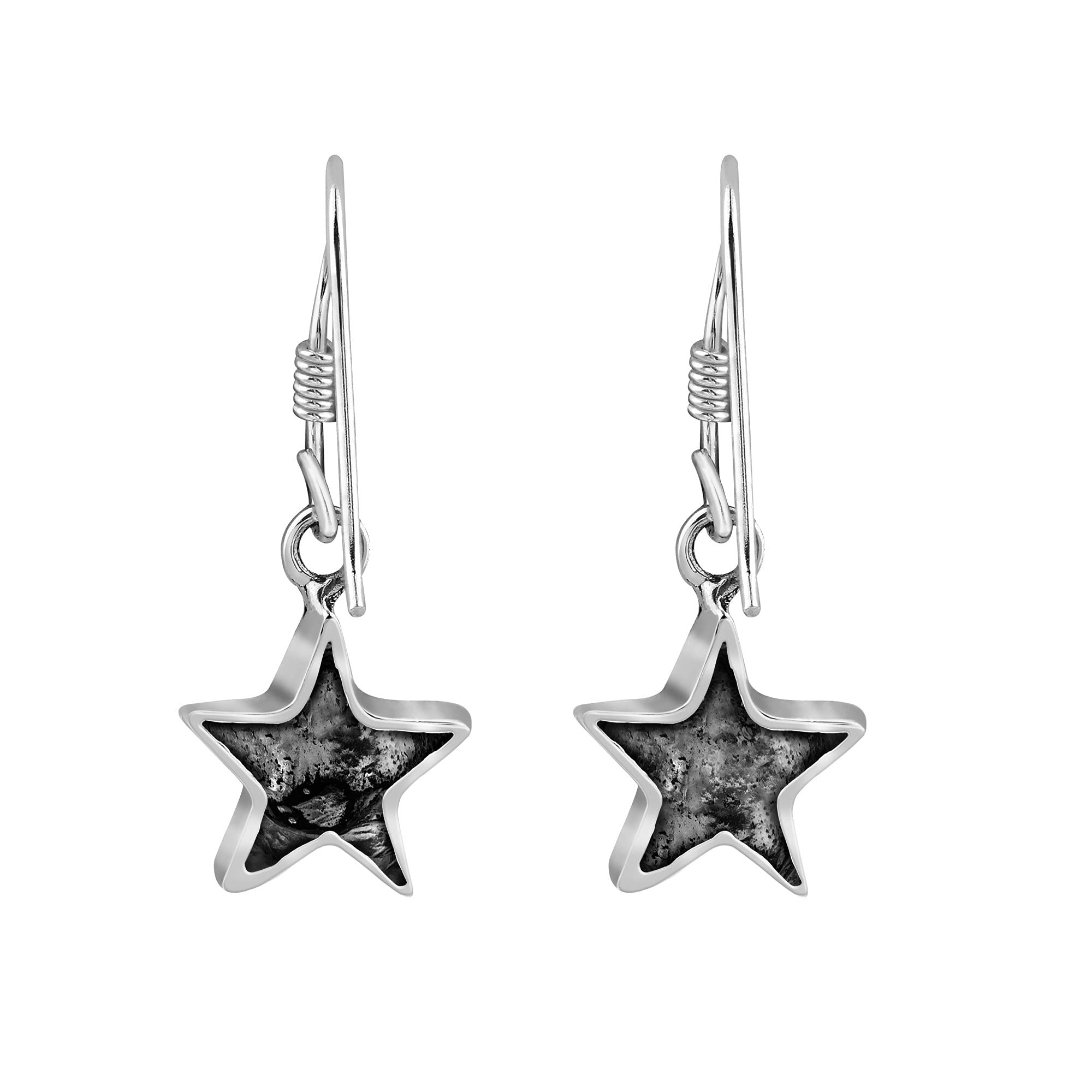 Charming Lucky Stars .925 Sterling Silver Dangle Earrings for Women - Elegant Everyday Jewelry & Perfect Gift for Birthdays, Anniversaries