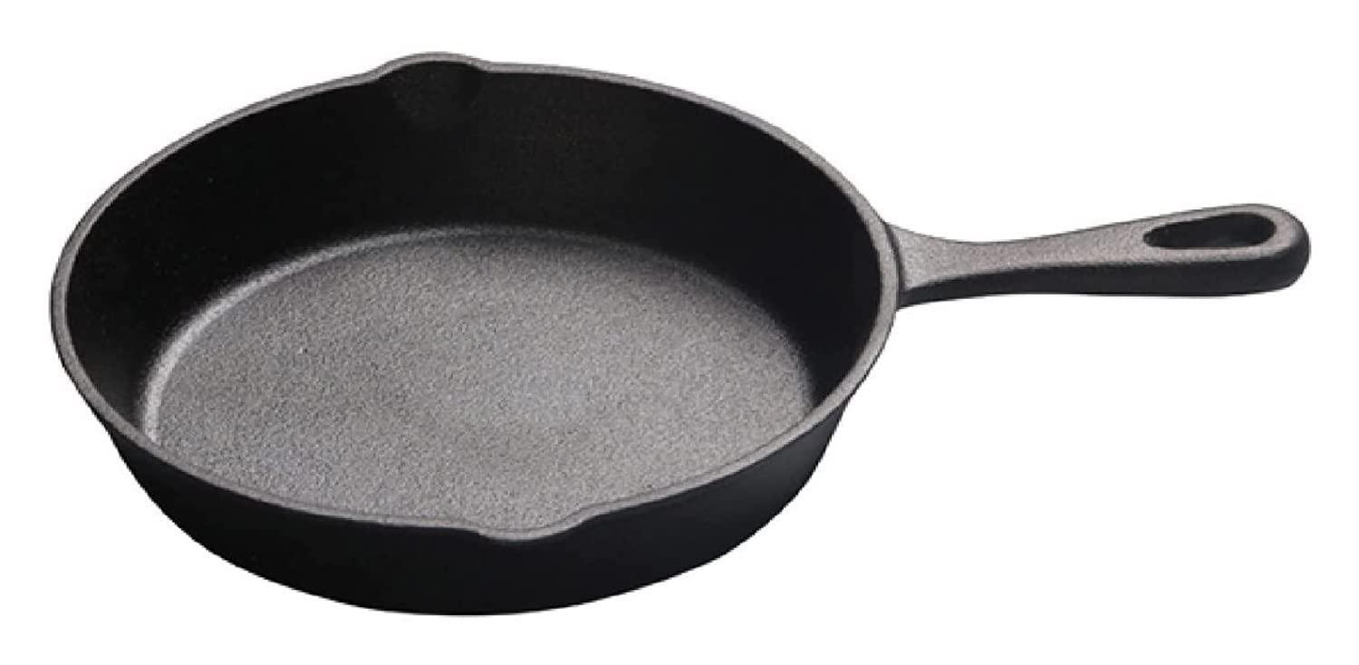 Nonstick Cast Iron Stuffed Pancake Pan - 25cm Camping & Kitchen Frying Skillet - Chef Cookware for Perfect Pancakes, Omelets & Breakfast - Ideal for Home Cooking, Outdoor Camping & RV Trips