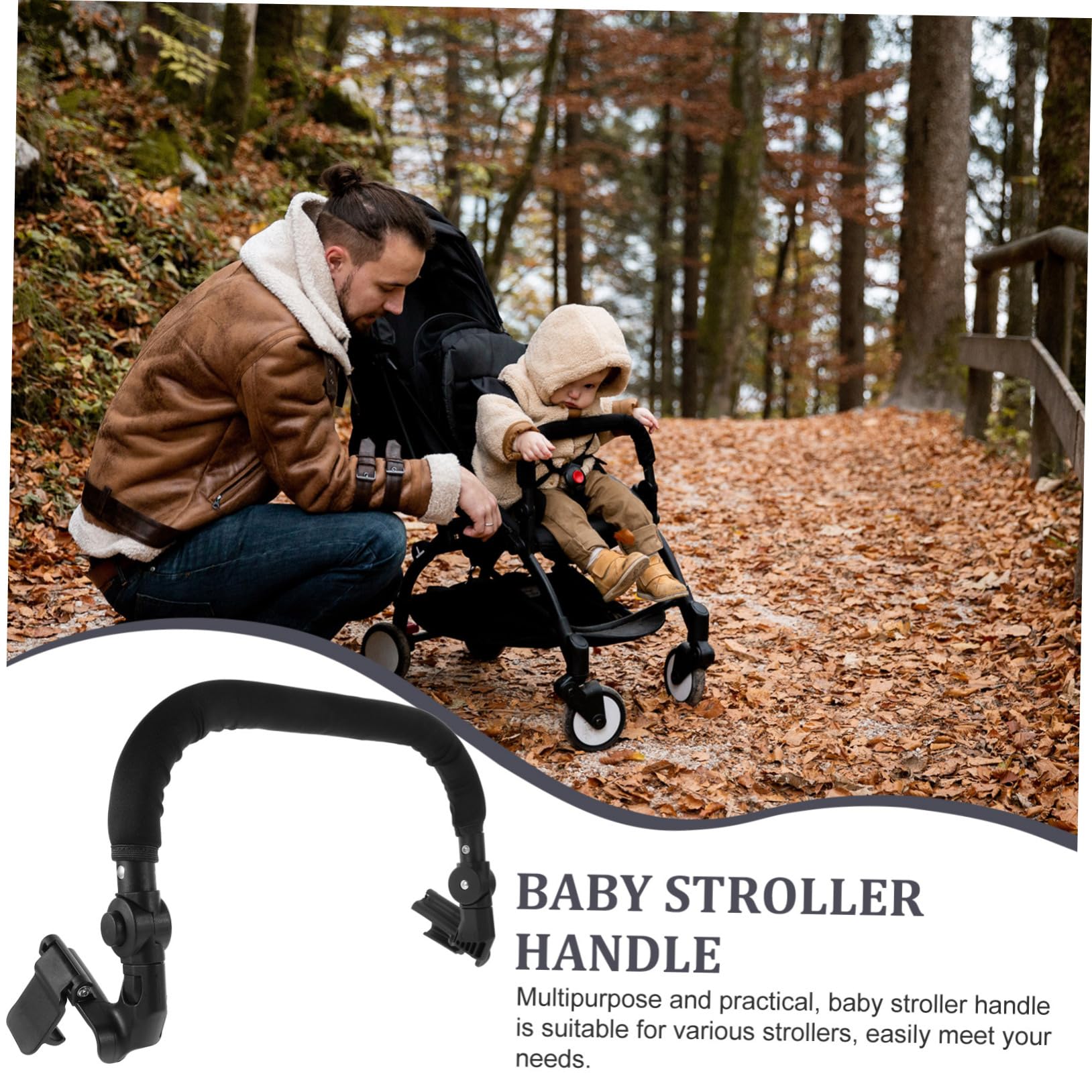 DOITOOL 4-Piece Stroller Accessories Set - Baby Stroller Enclosure & Handlebar Cover for Toddlers & Wheelchair Safety - Perfect for Shopping, Travel & Outdoor Activities