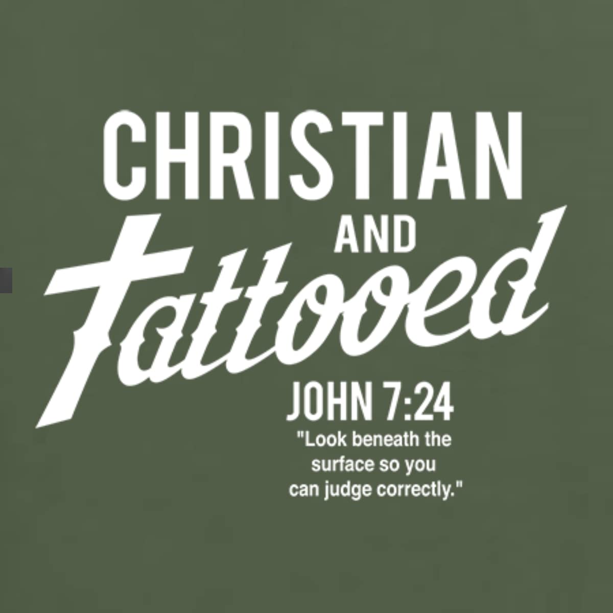 Christian T-Shirt for Men - John 7:24 Inspirational Bible Verse Tee | Premium Tri-Blend Comfort | Church, Worship & Everyday Wear