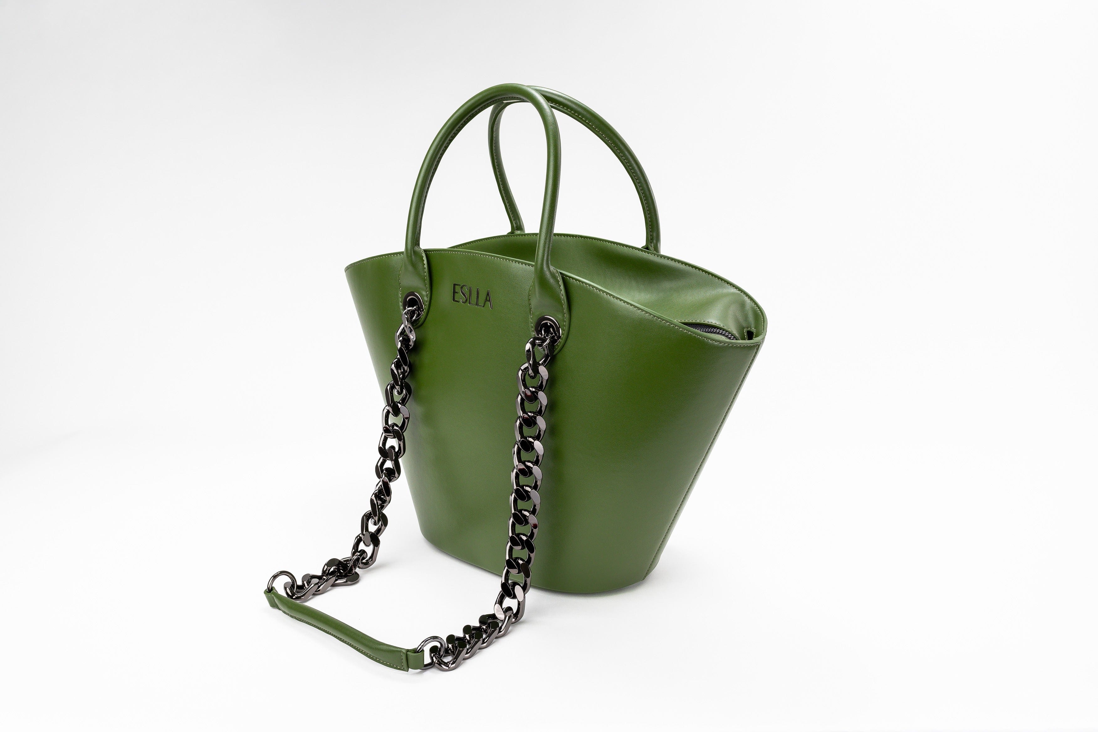 Seva Vegan Cactus Leather Tote Bag for Women | Eco-Friendly Green Helen Handbag | Perfect for Work, Travel & Everyday Use