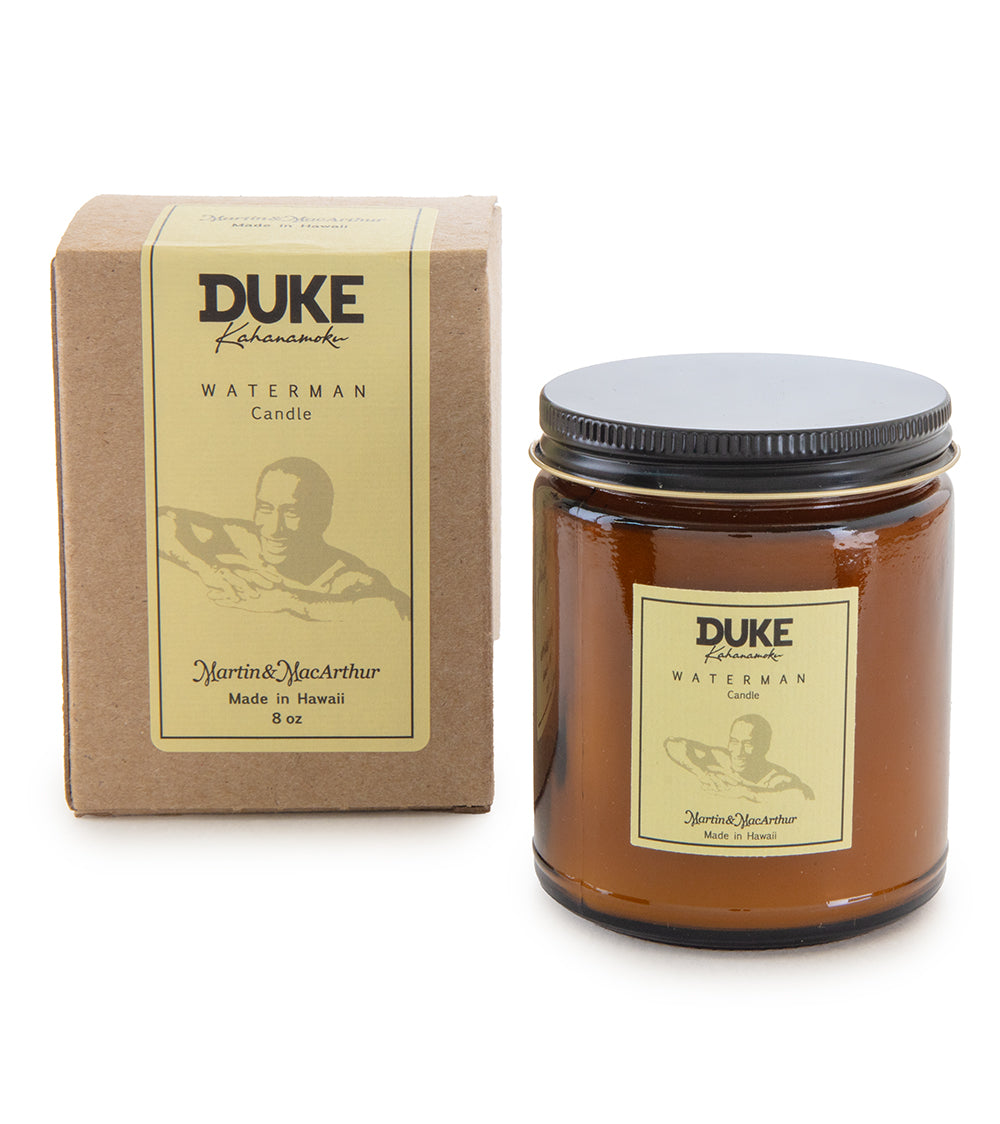 Duke Waterman Scented Candle - Handmade Soy Wax Candle with Natural Essential Oils for Home, Office, Spa & Romantic Gifts - Long Lasting Aromatherapy Candle for Relaxation & Stress Relief