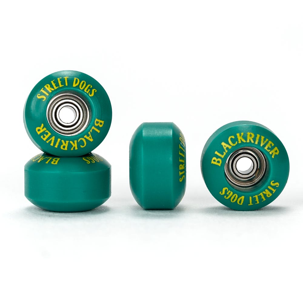 Premium Blackriver Street Dogs Fingerboard Wheels - High-Performance Skateboard Mini Wheels for Fingerboarding Tricks & Competitions - Perfect for Pro Skaters & Collectors