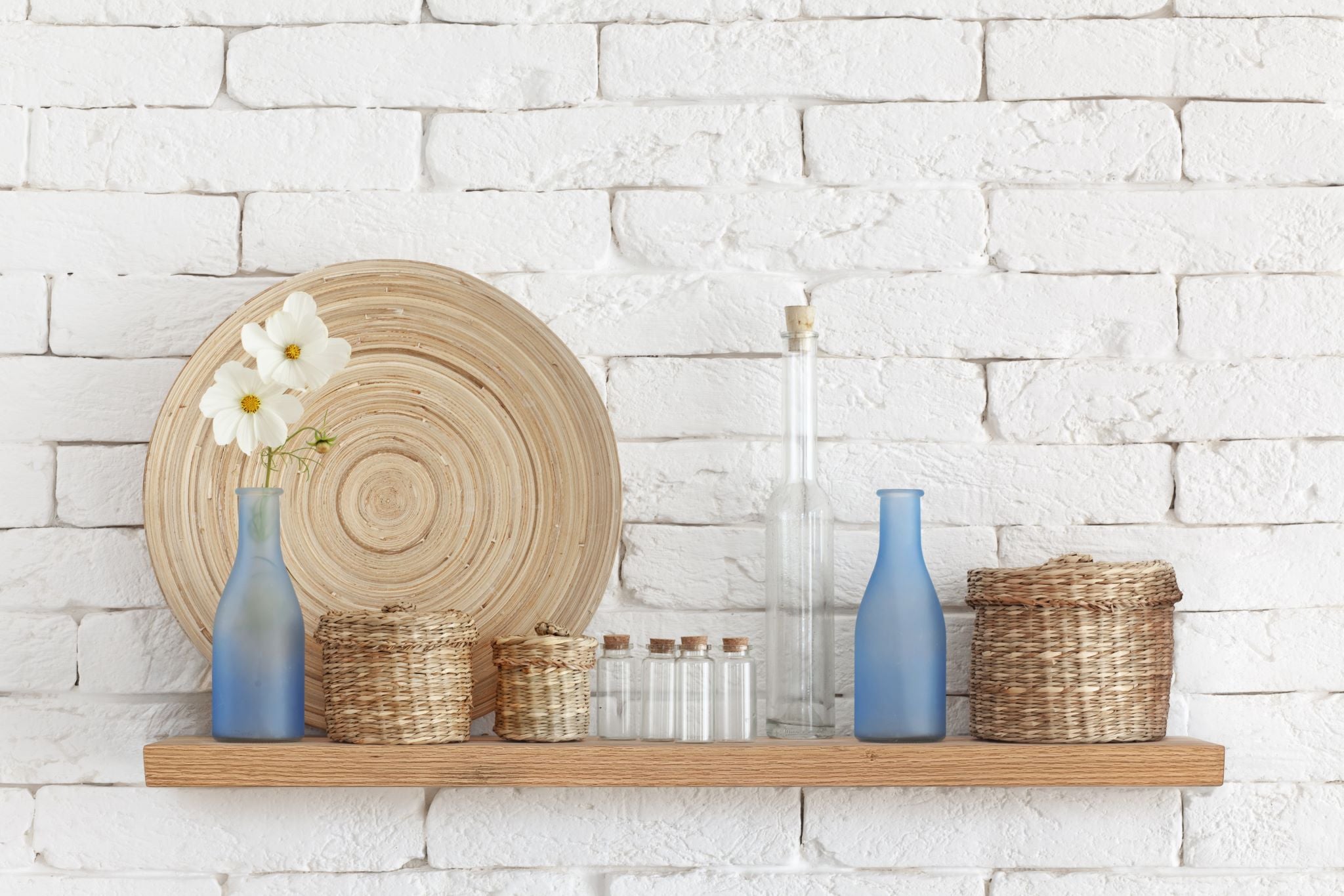 Thick Oak Floating Shelf - 68 x 6 Inches | Solid Wood Wall Mounted Shelf for Home Decor, Kitchen, Bathroom & Living Room | Rustic Modern Shelf for Books, Plants & Decorative Items
