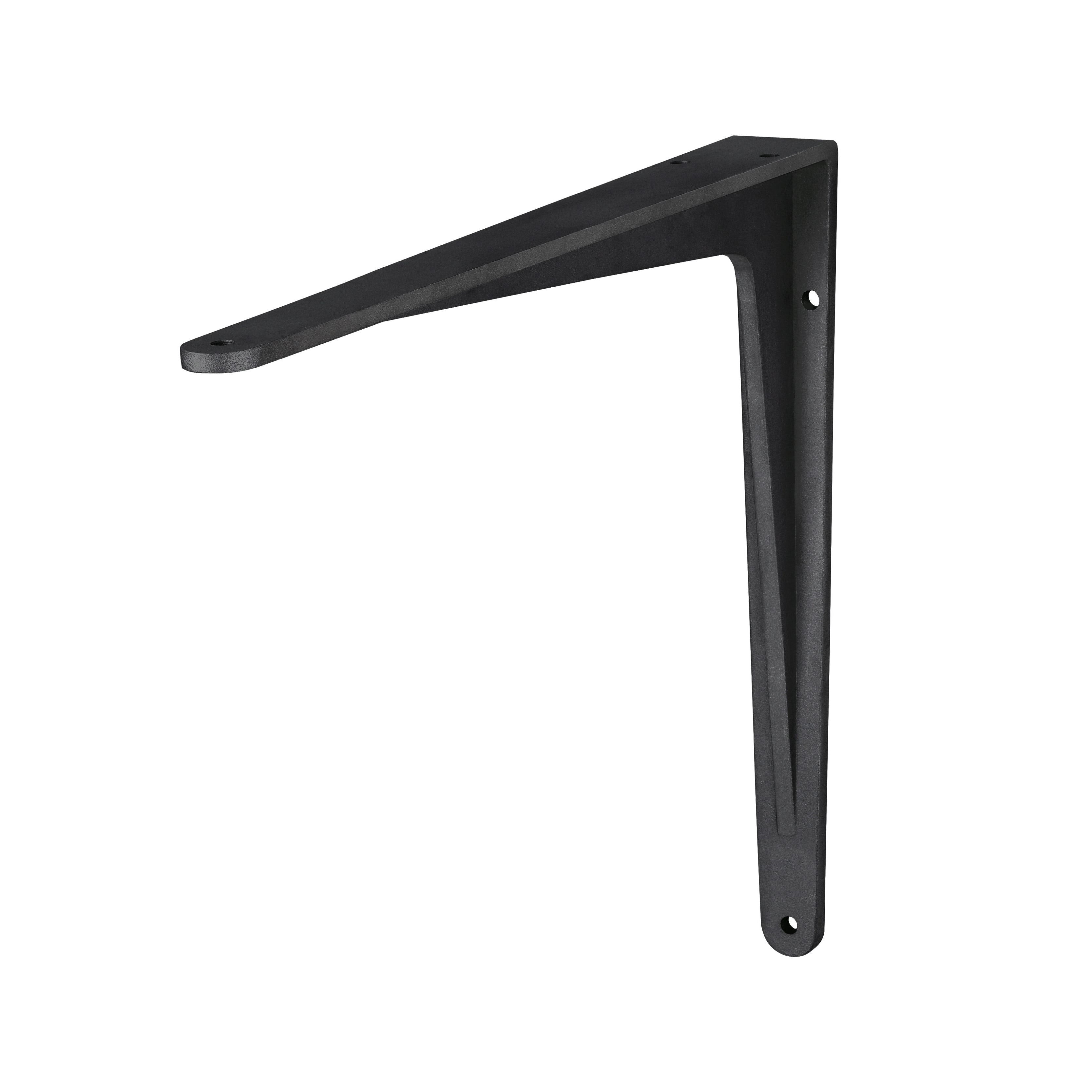 Heavy Duty HERAKLES Shelf Bracket - 6 Inch Steel L Brackets for Floating Shelves, Wall Mounted Shelving (Set of 4) - Perfect for Home Storage, Garage Organization & DIY Bookshelf Projects