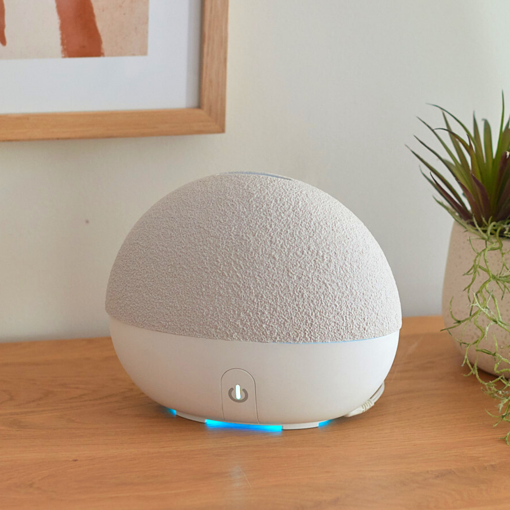 Ellia Stone Taupe Essential Oil Diffuser - Aromatherapy Ultrasonic Humidifier for Home, Office & Spa - Perfect for Relaxation & Stress Relief